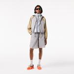 Active Kadın Dik Yaka Renk Bloklu Kahverengi Ceket