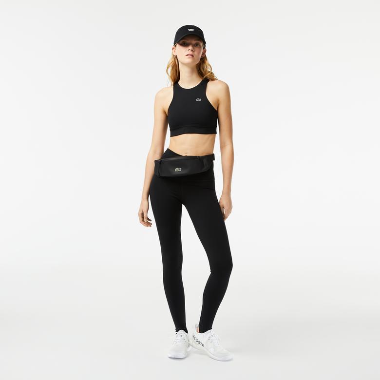 Active Kadın Slim Fit Kolsuz Siyah Bra