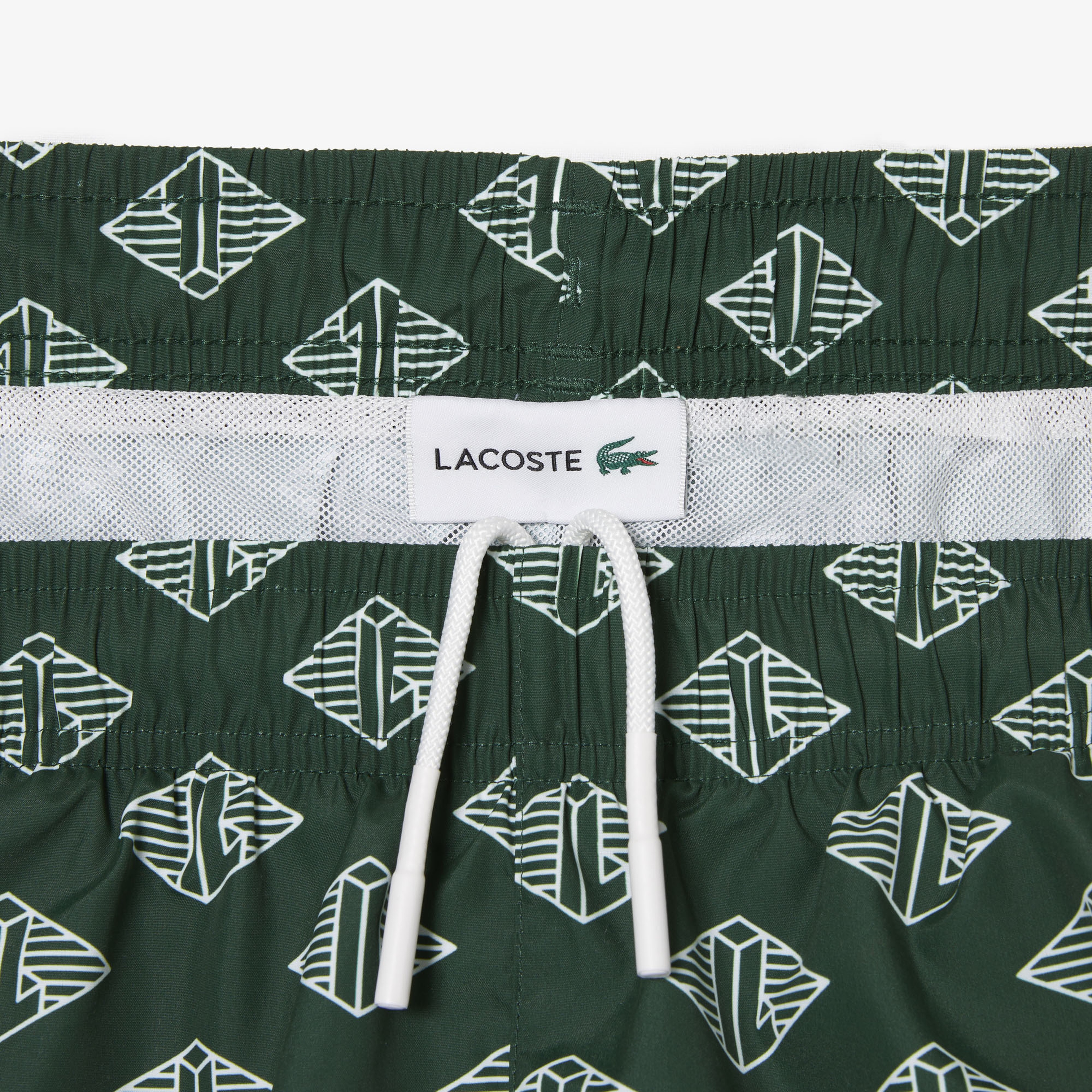 Erkek Monogram Yeşil Mayo Şort