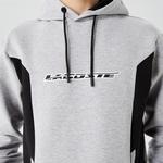 Erkek Relaxed Fit Kapüşonlu Baskılı Gri Sweatshirt