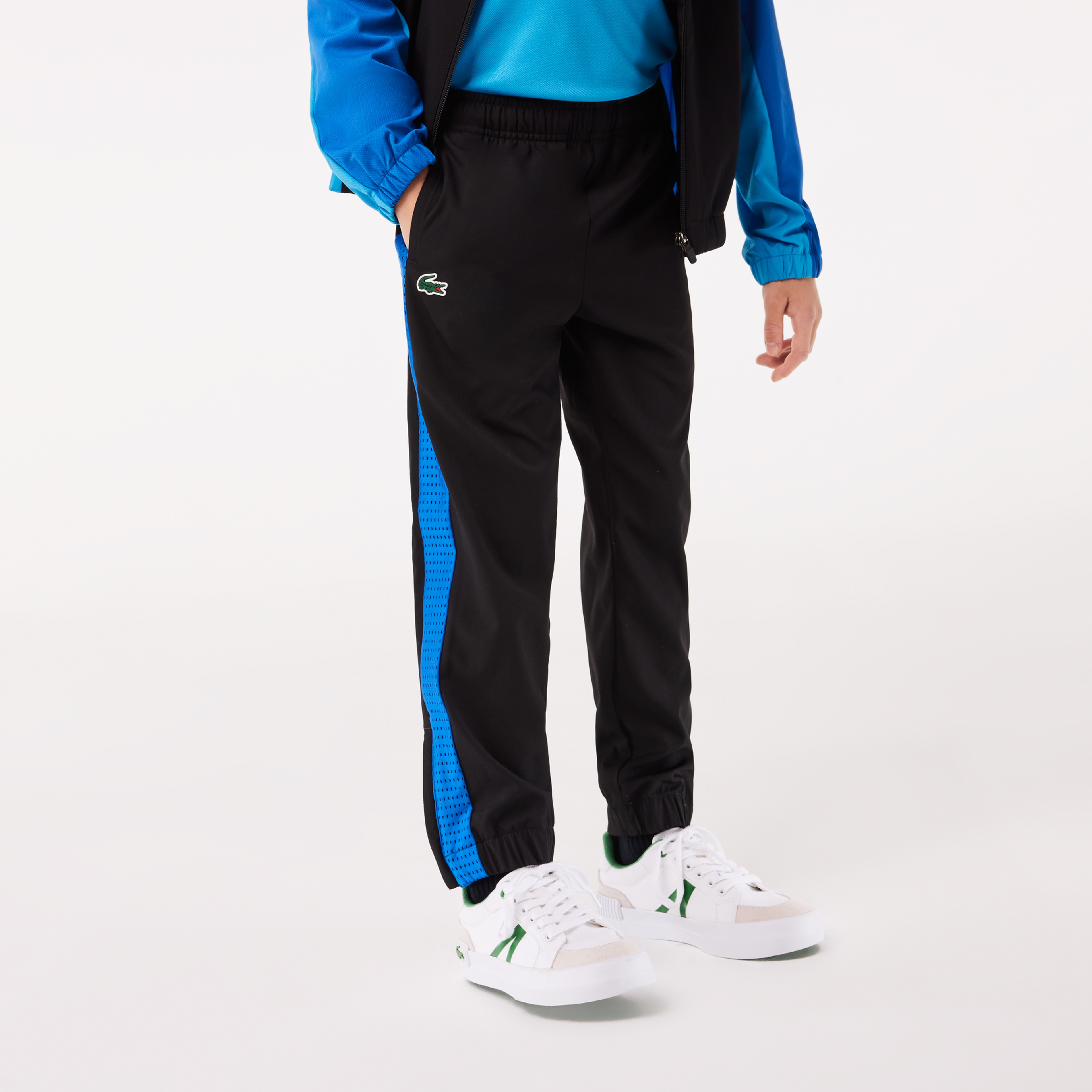 Erkek Çocuk Renk Bloklu Siyah Eşofman Takımı