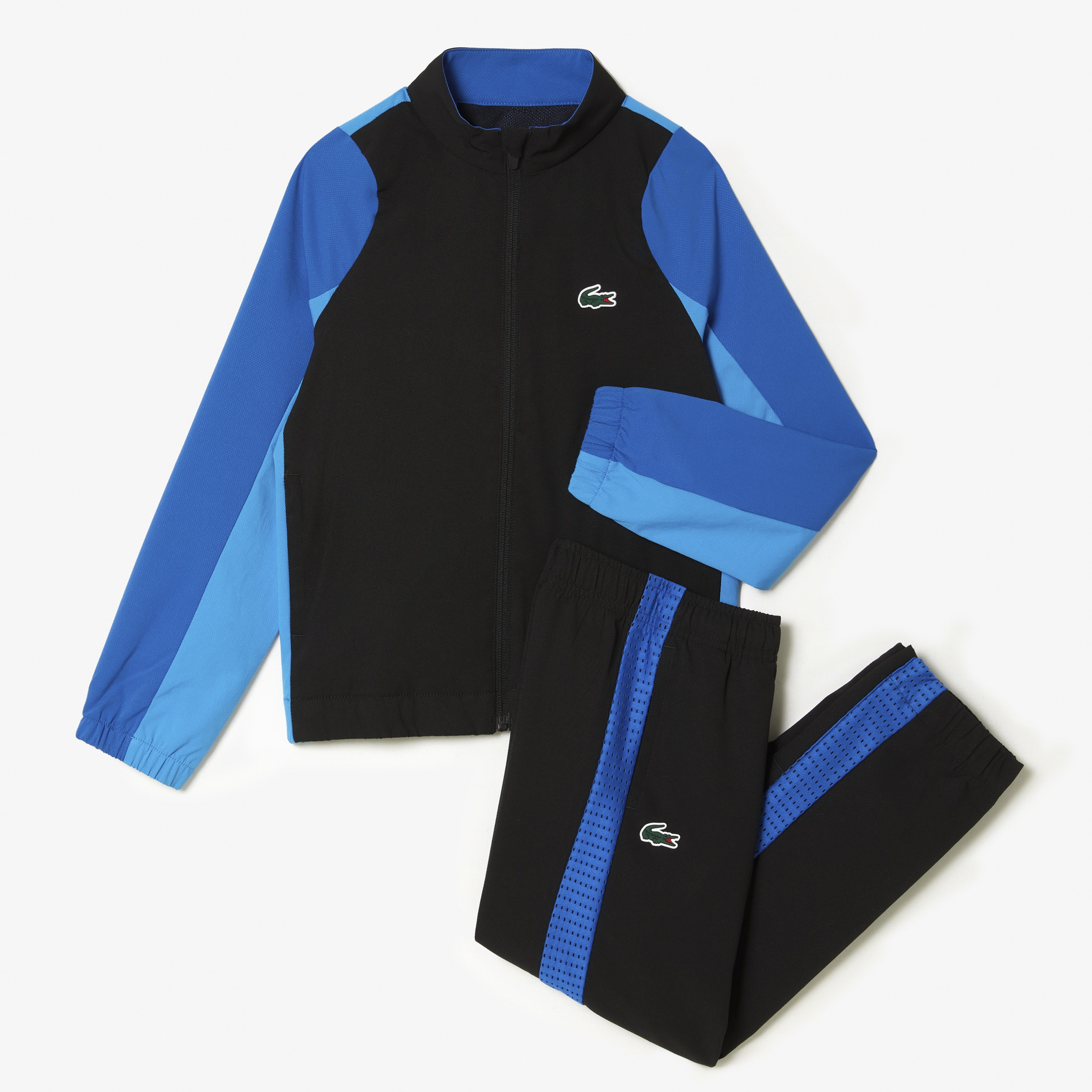 Erkek Çocuk Renk Bloklu Siyah Eşofman Takımı