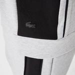 Erkek Relaxed Fit Kapüşonlu Baskılı Gri Sweatshirt