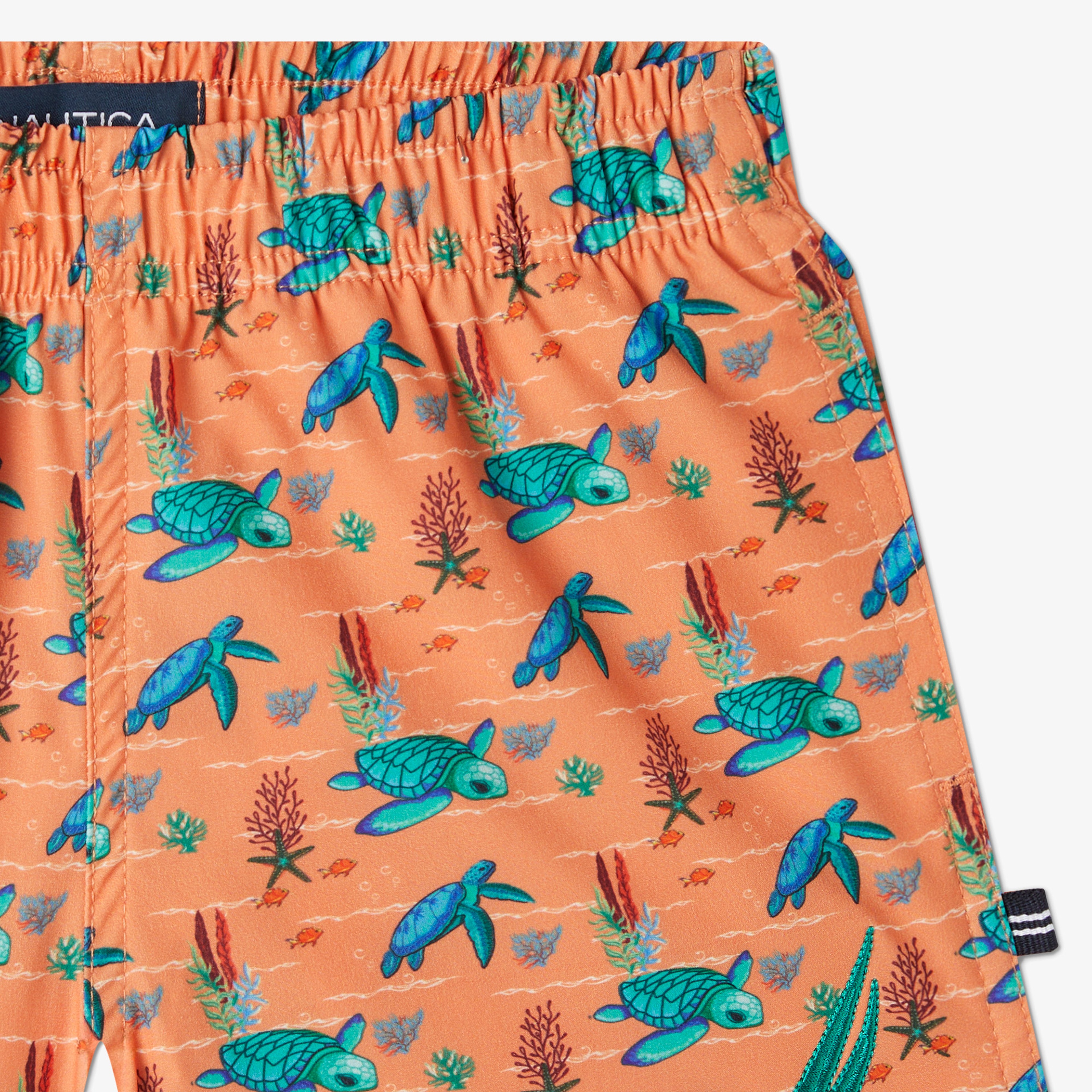 Nautica Erkek Çocuk Pembe Desenli Şort Mayo