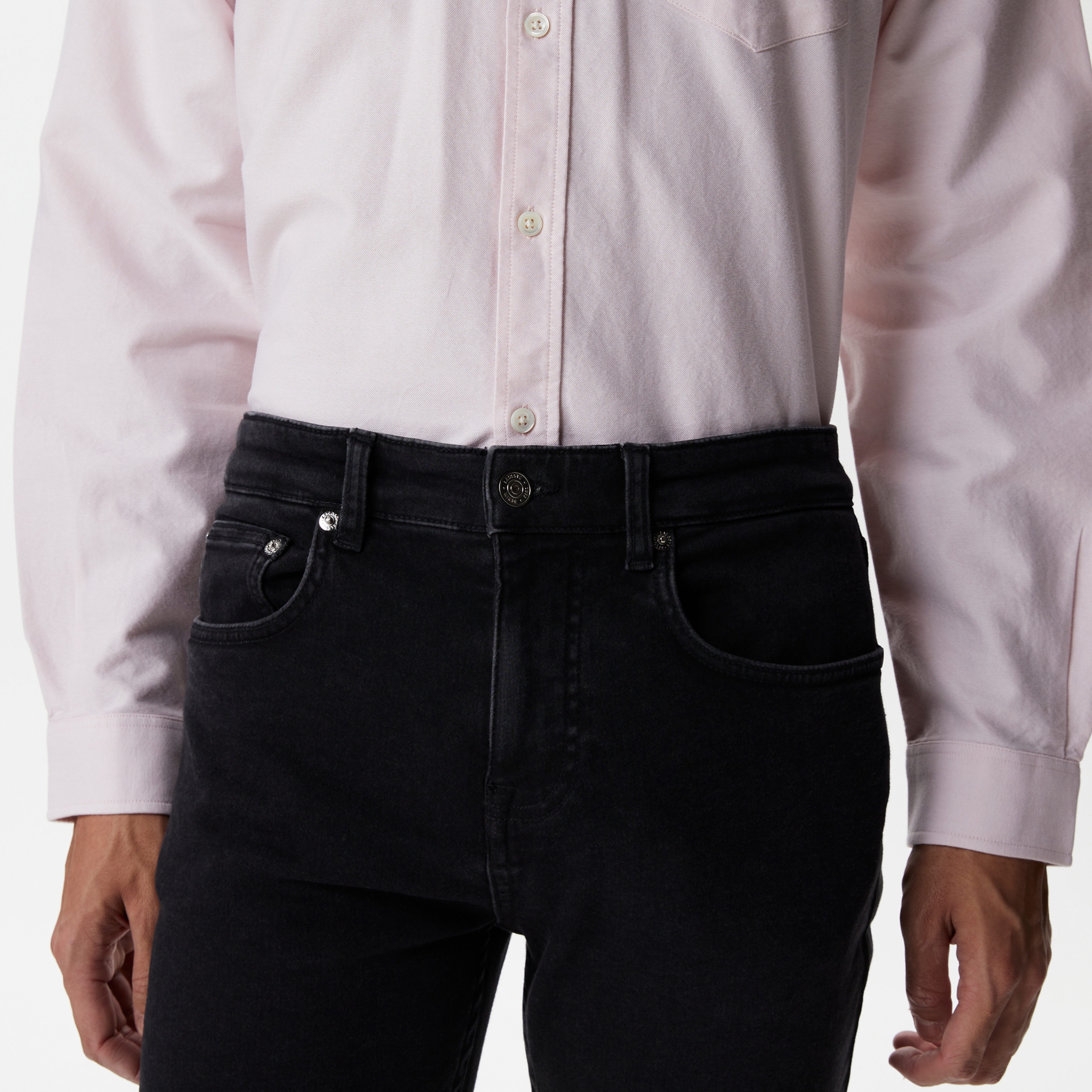 Erkek Slim Fit Denim Koyu Gri Pantolon