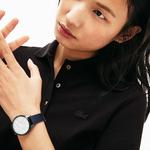 L.12.D Kadın Slim Fit Siyah Polo