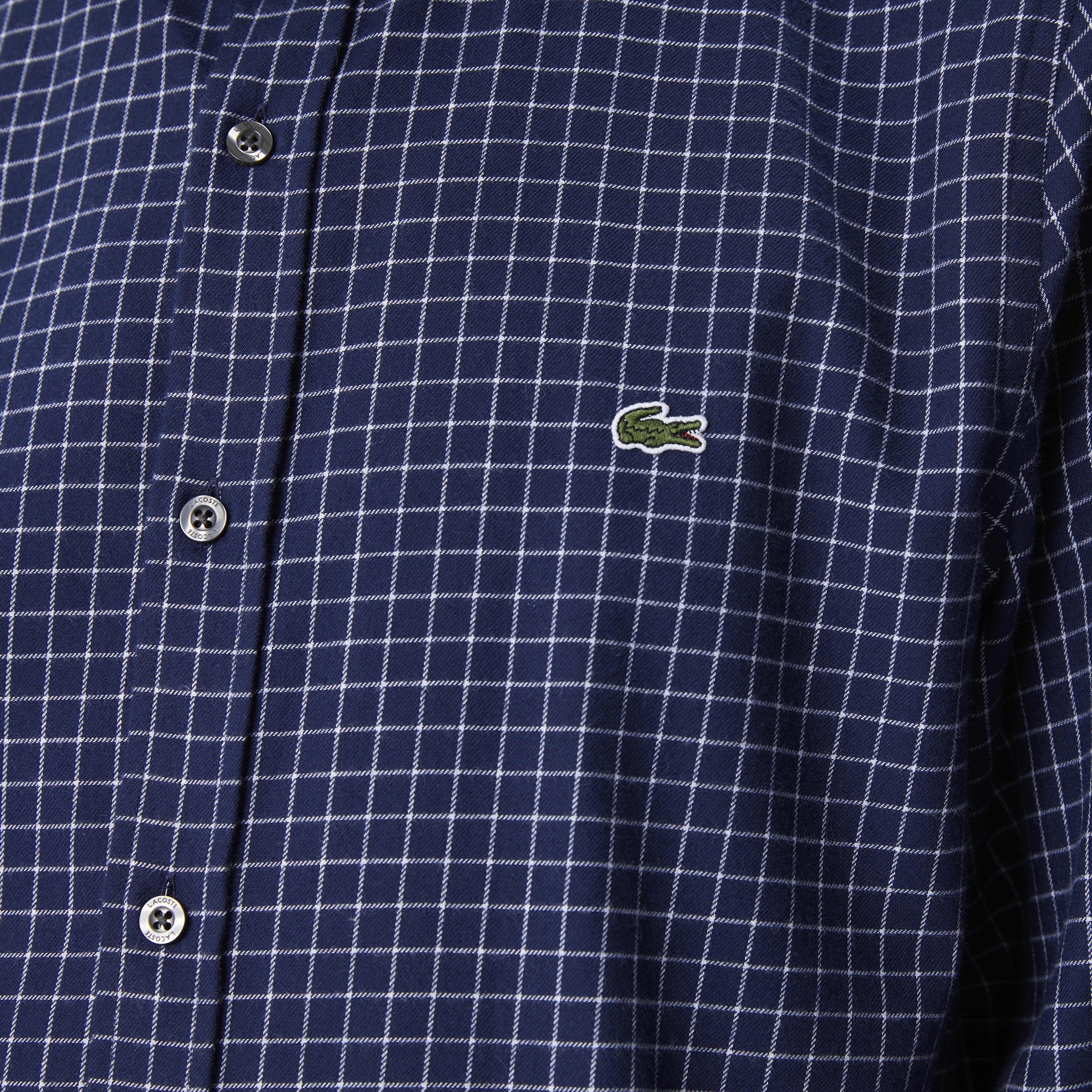 Erkek Regular Fit Ekose Lacivert Gömlek