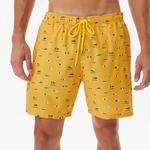 Nautica Erkek Sarı Baskılı Deniz Şortu