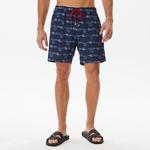 Nautica Erkek Lacivert Baskılı Deniz Şortu