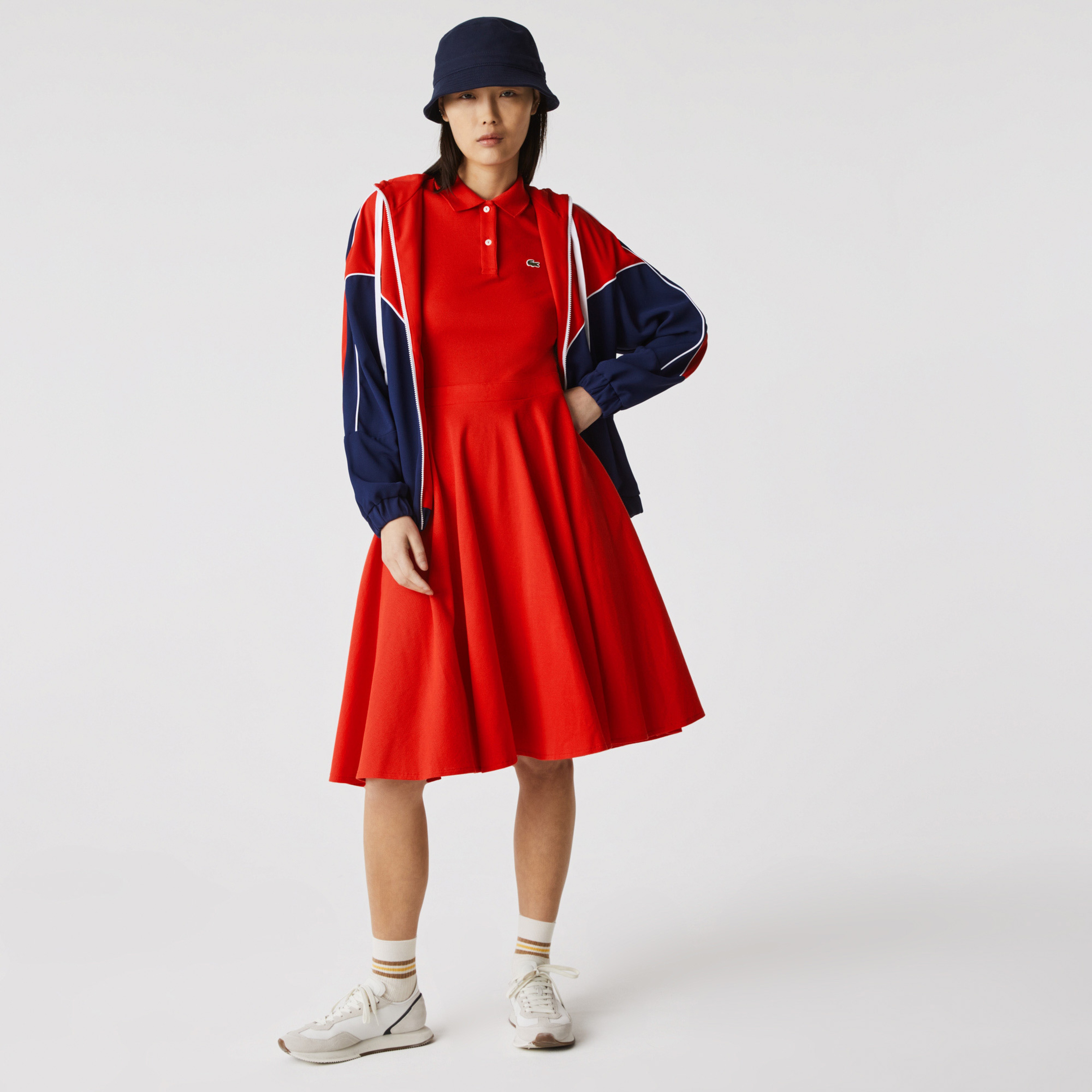 Lacoste Women?s Fitted Cotton Piqué Polo Dress