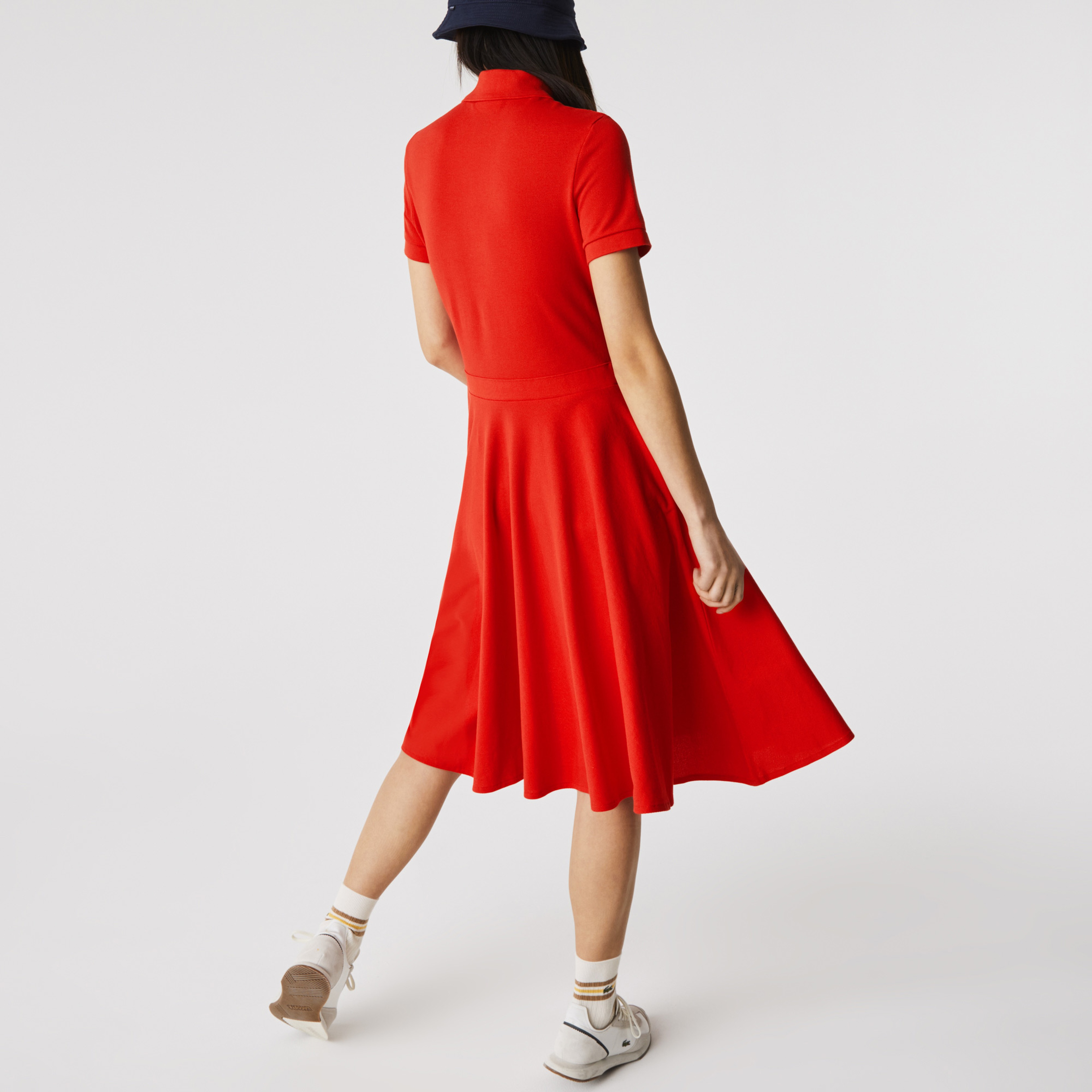 Lacoste Women?s Fitted Cotton Piqué Polo Dress