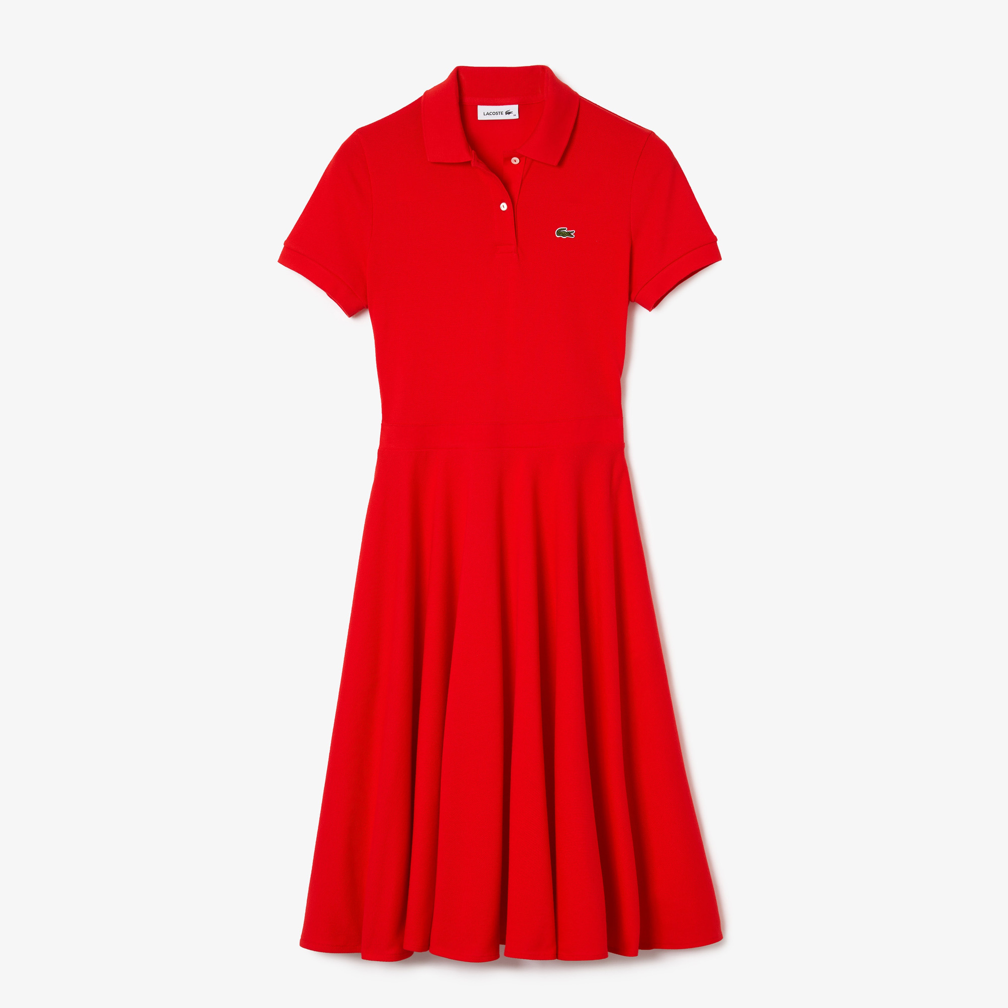 Lacoste Women?s Fitted Cotton Piqué Polo Dress