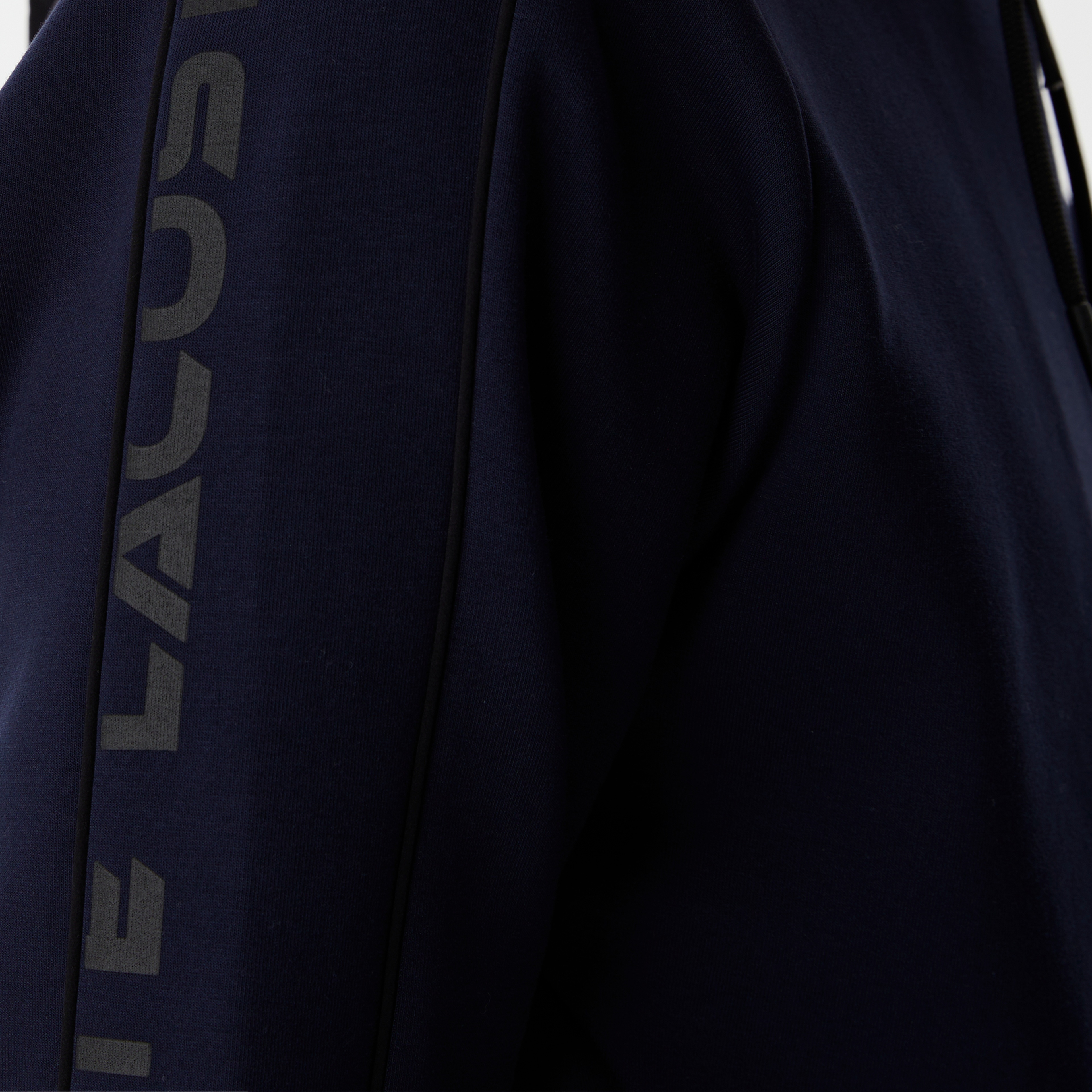 Erkek Regular Fit Kapüşonlu Baskılı Lacivert Sweatshirt