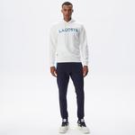 Erkek Regular Fit Kapüşonlu Baskılı Ekru Sweatshirt