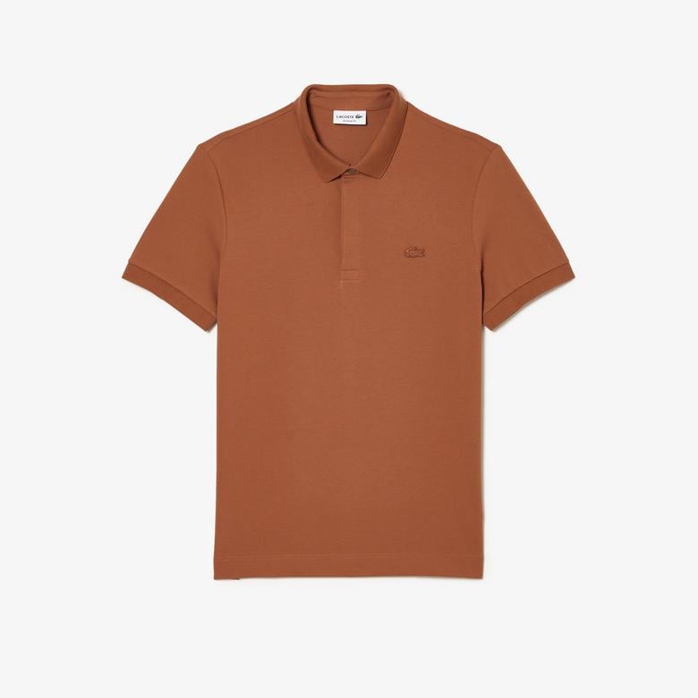 Erkek Regular Fit Kahverengi Paris Polo
