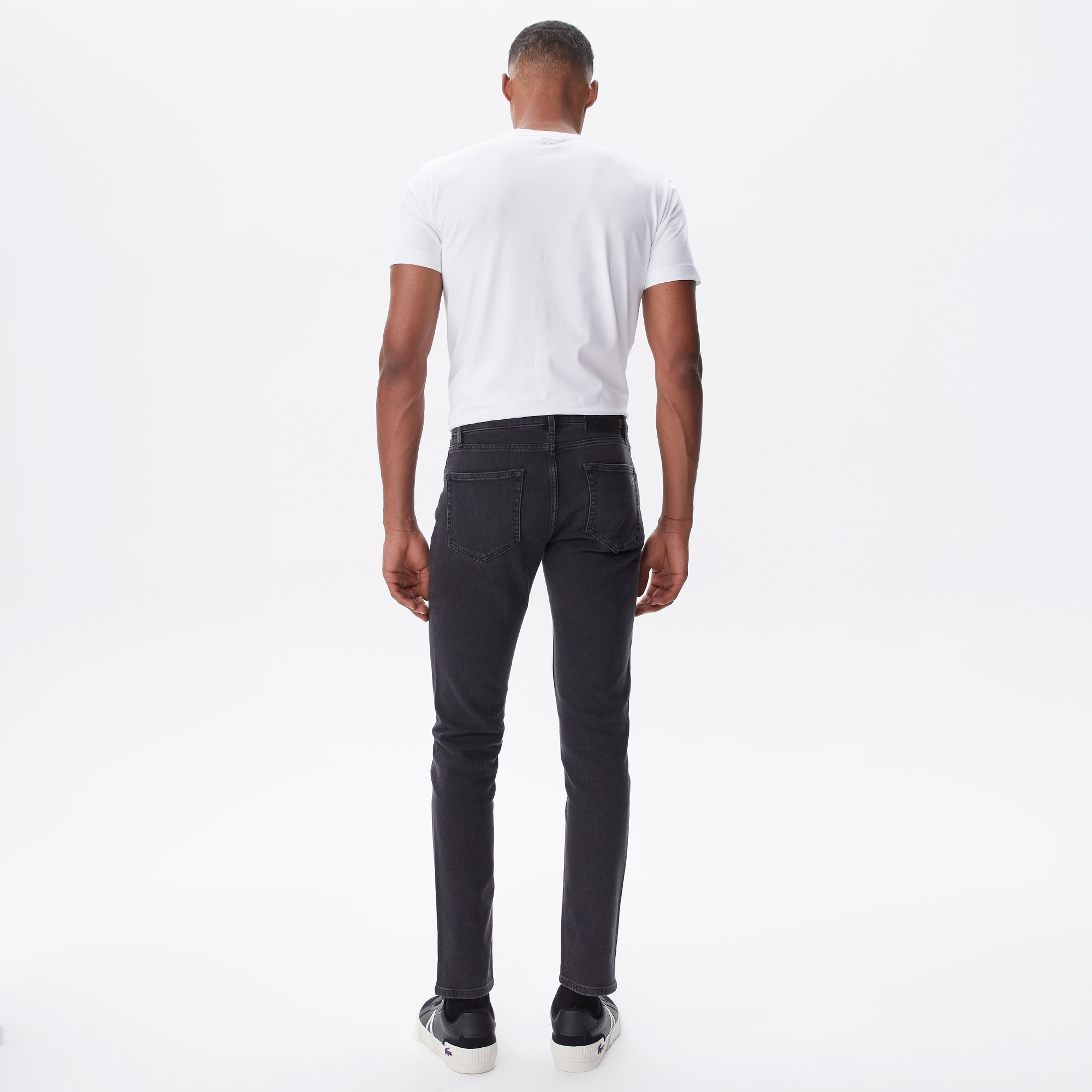 Erkek Slim Fit Gri Jean Pantolon