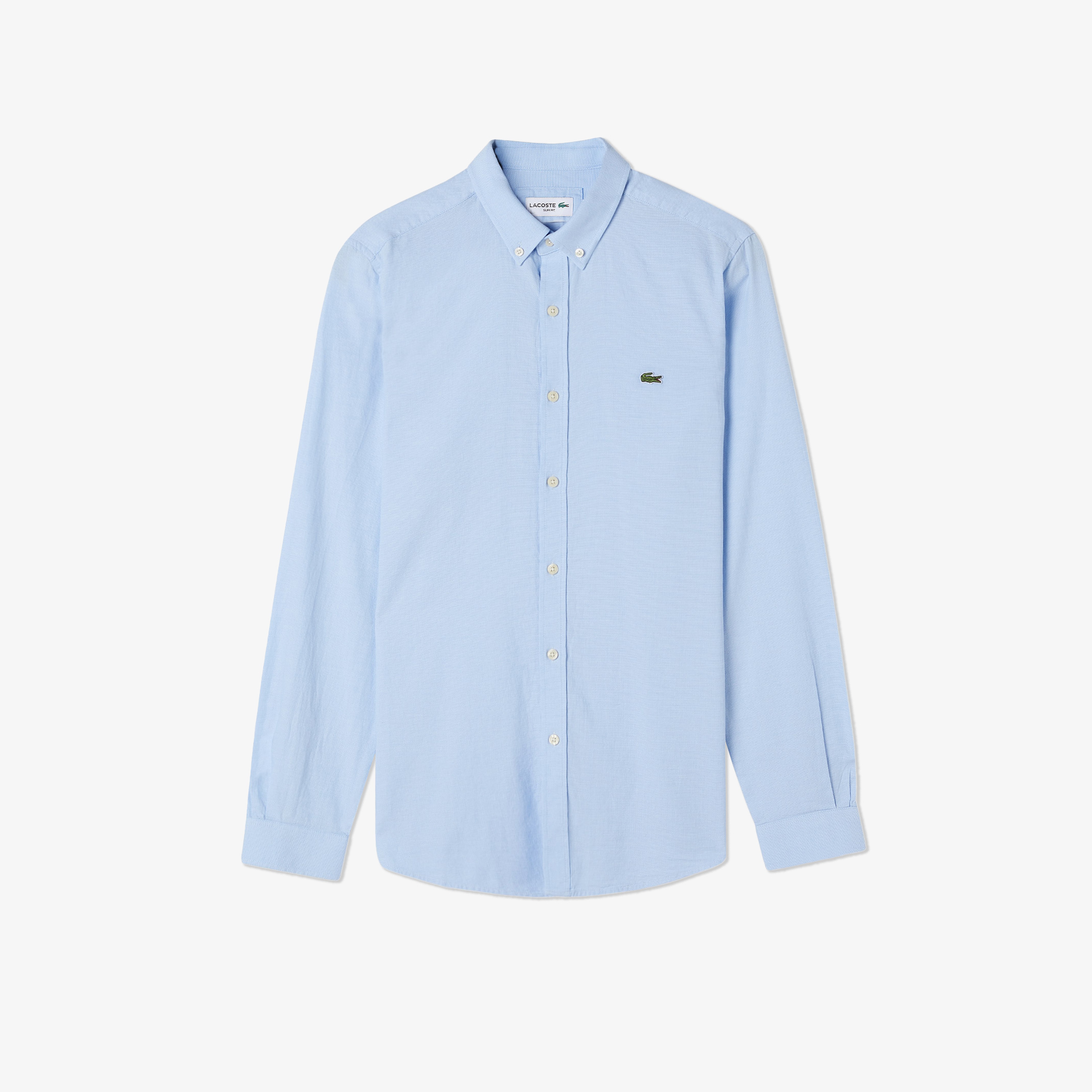 Lacoste Erkek Slim Fit Düğmeli Yaka Mavi Gömlek