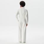 Kadın Straight Fit Beyaz Eşofman Altı