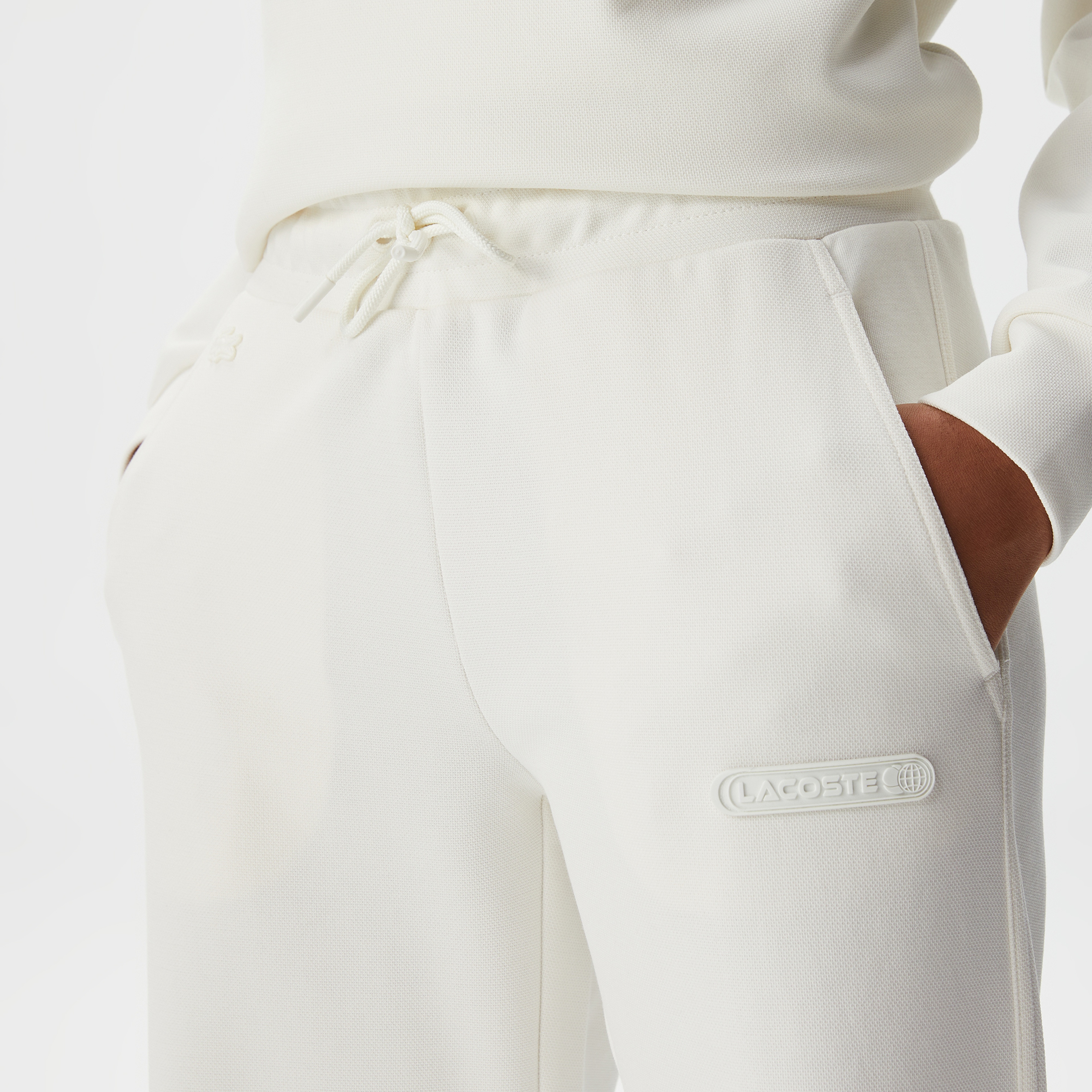 Kadın Straight Fit Beyaz Eşofman Altı