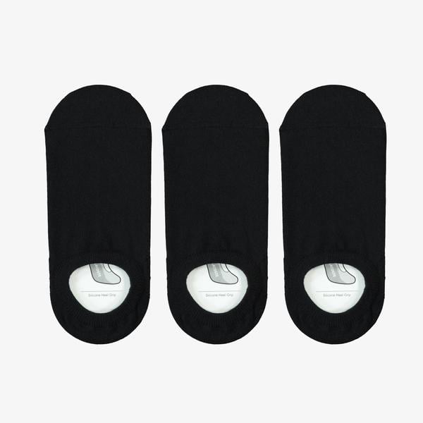 Unisex 3'lü Siyah Çorap