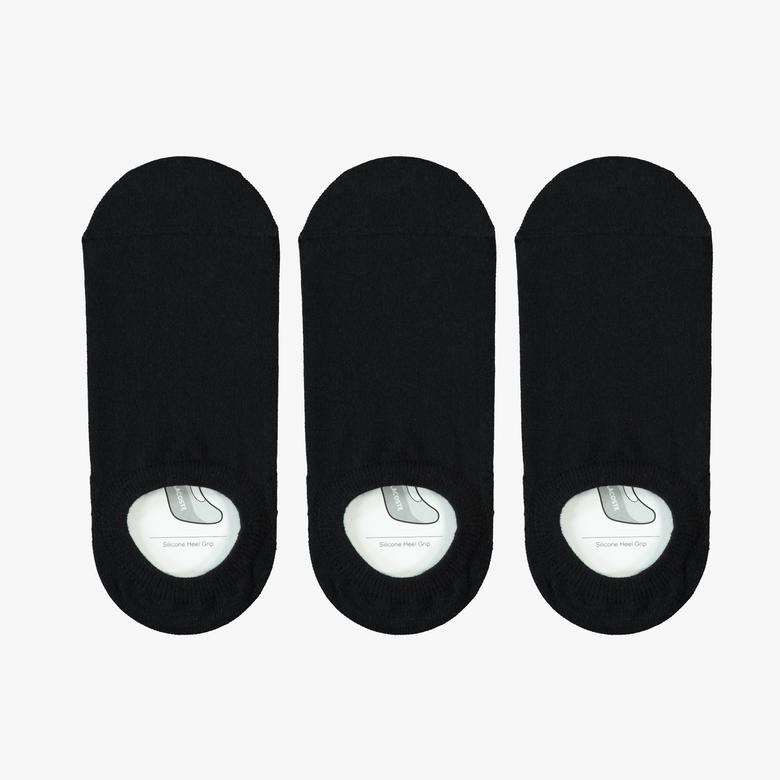 Unisex 3'lü Siyah Çorap