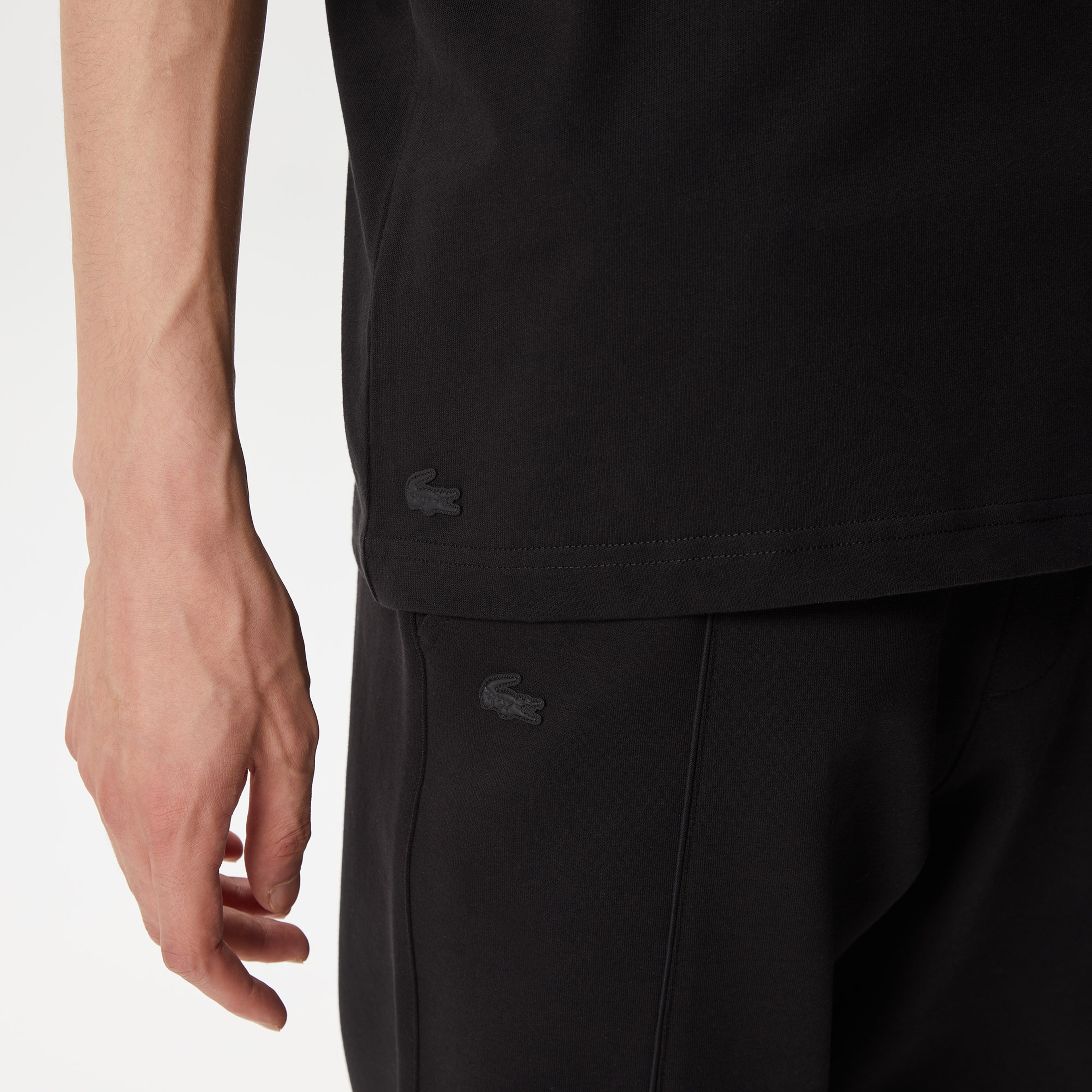 Erkek Relaxed Fit Bisiklet Yaka Baskılı Siyah T-Shirt