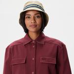 Kadın Relaxed Fit Uzun Kollu Kırmızı Gömlek