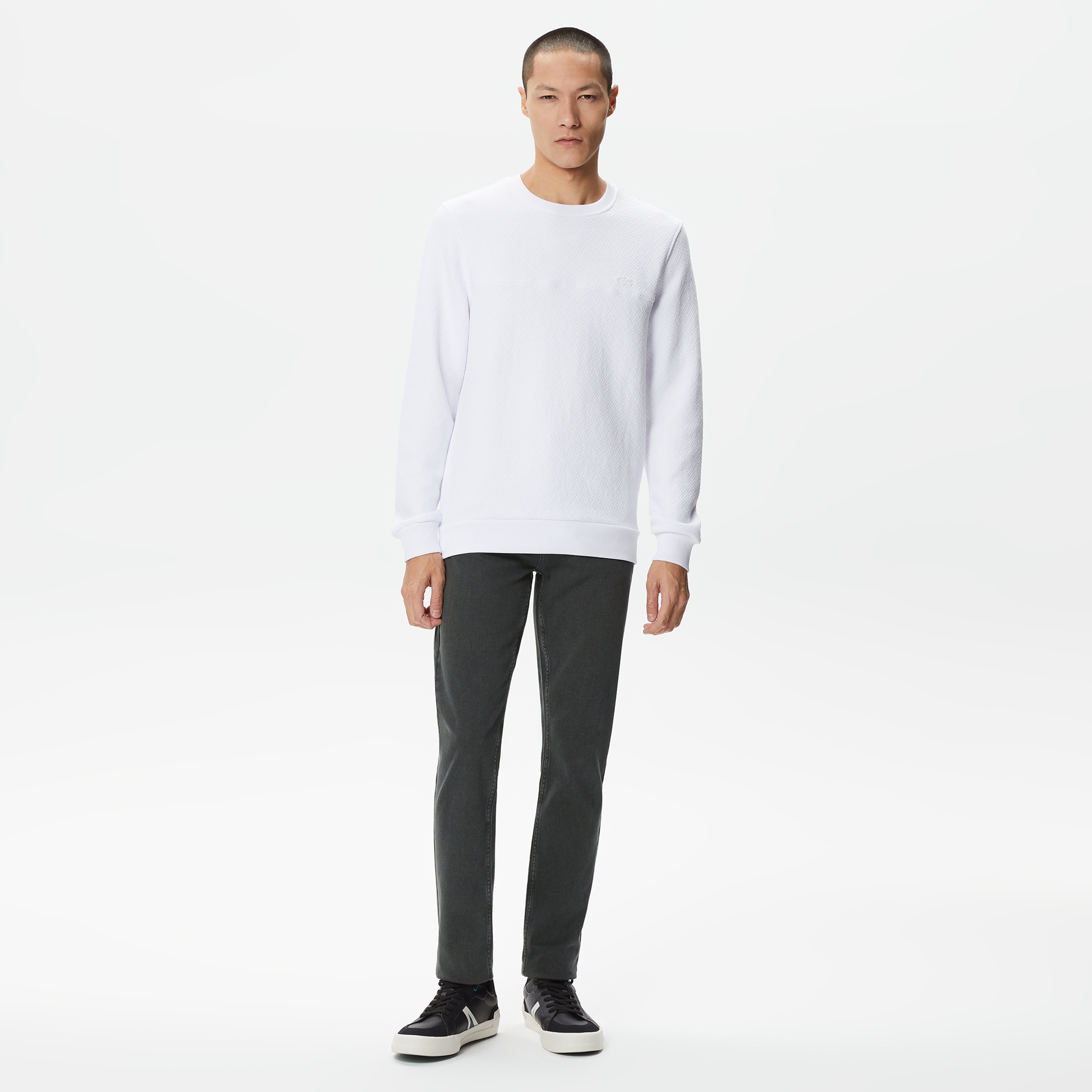 Erkek Slim Fit Denim Yeşil Pantolon