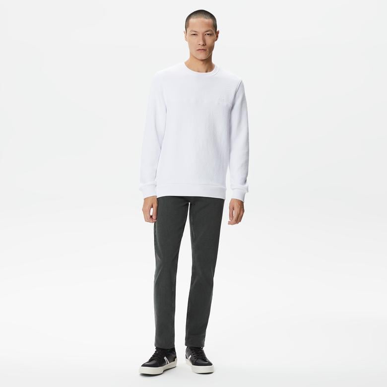 Erkek Slim Fit Denim Yeşil Pantolon