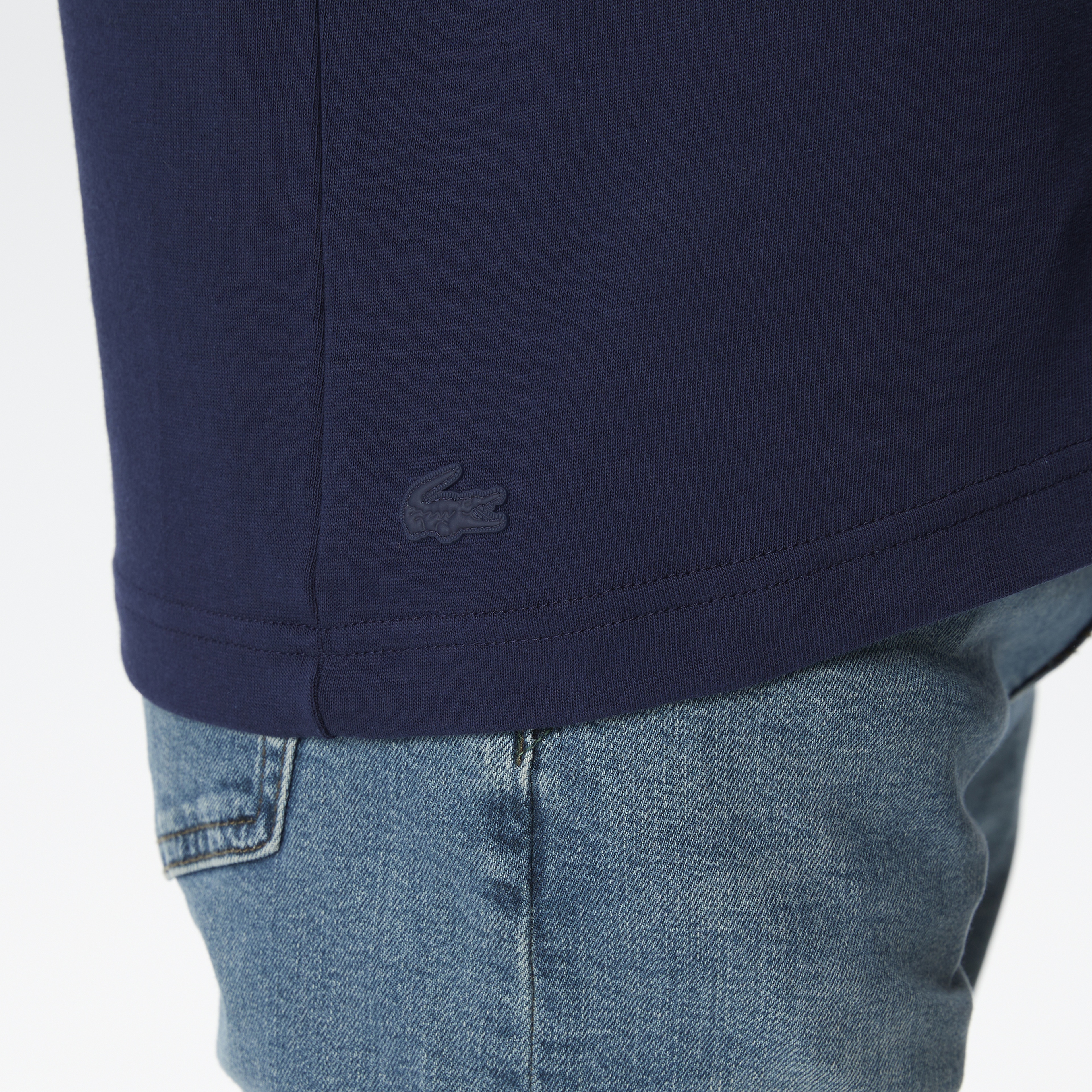 Erkek Regular Fit Bisiklet Yaka Baskılı Lacivert T-Shirt