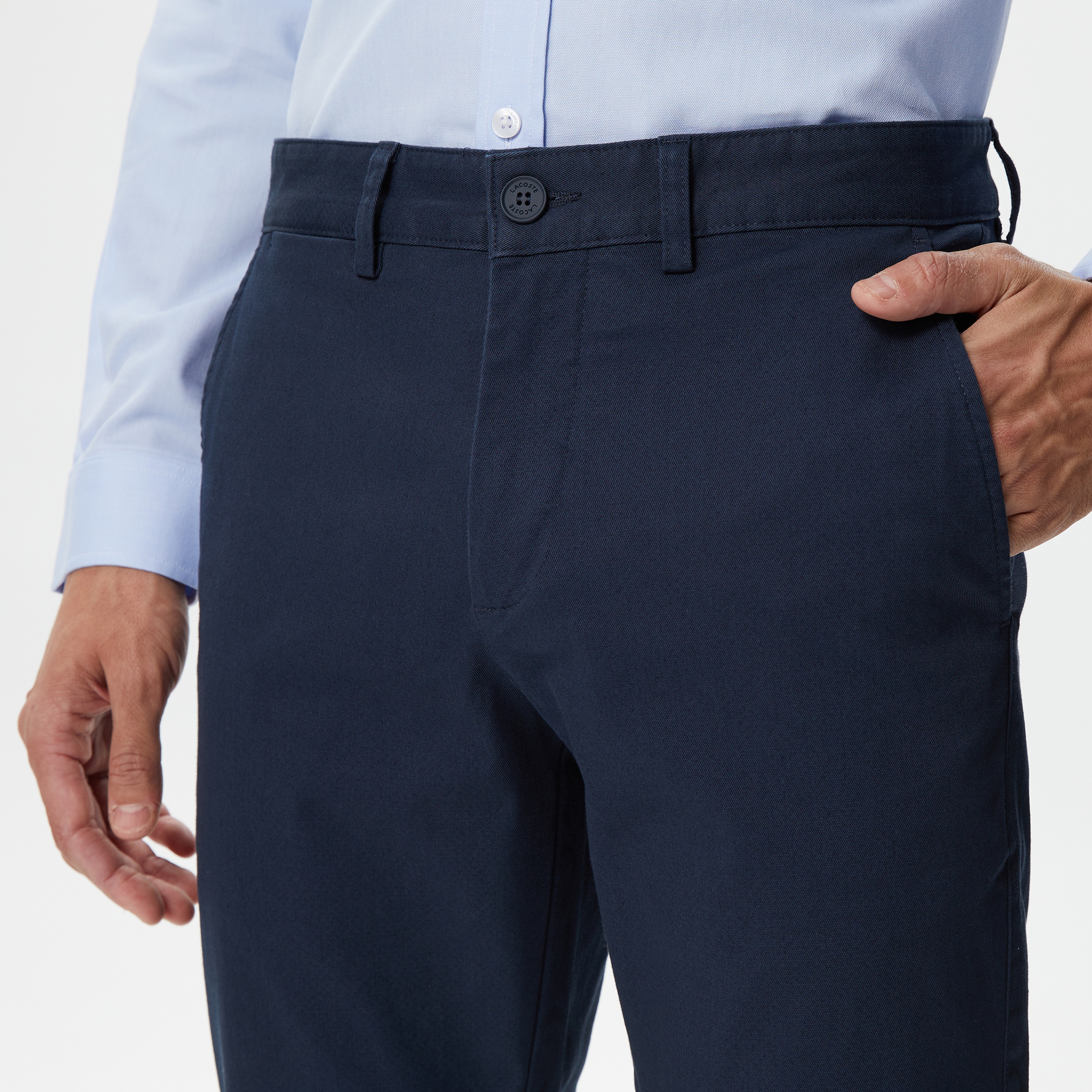 Erkek Slim Fit Baskılı Lacivert Pantolon