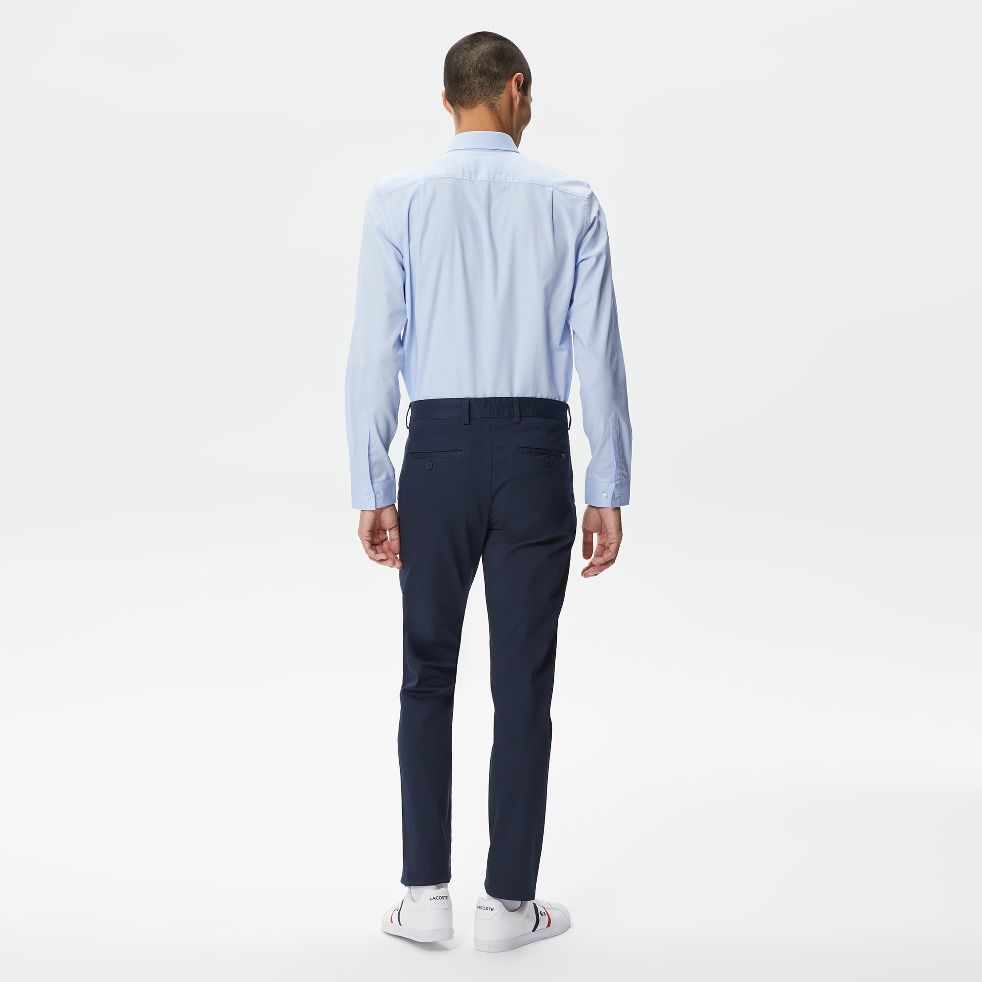 Erkek Slim Fit Baskılı Lacivert Pantolon