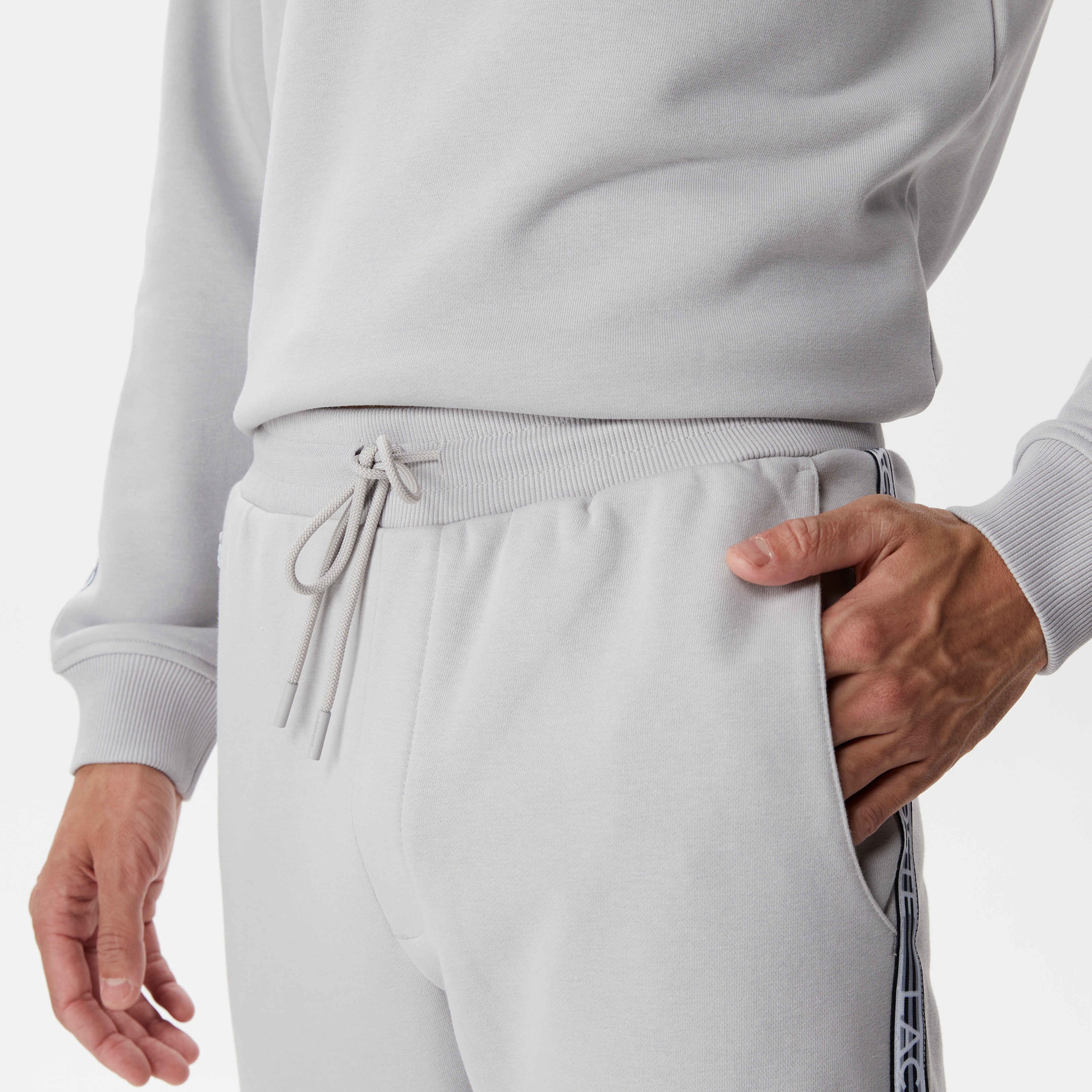 Erkek Relaxed Fit Baskılı Gri Eşofman Altı