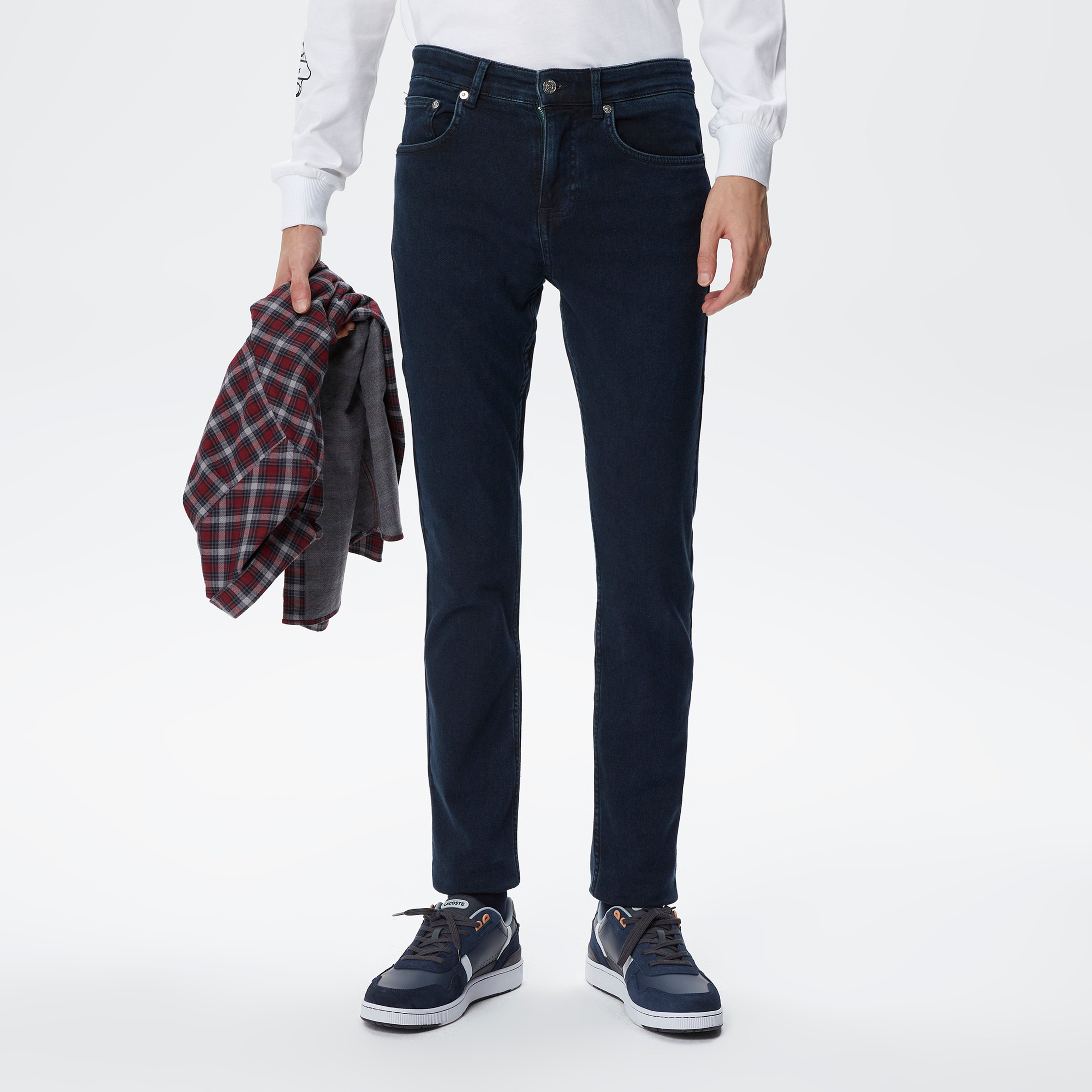 Erkek Slim Fit Lacivert Jean Pantolon