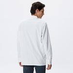 Erkek Relaxed Fit Baskılı Ekru Gömlek