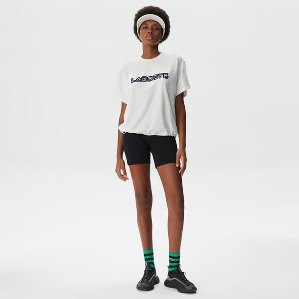 Active Kadın Tight Fit Baskılı Siyah Şort