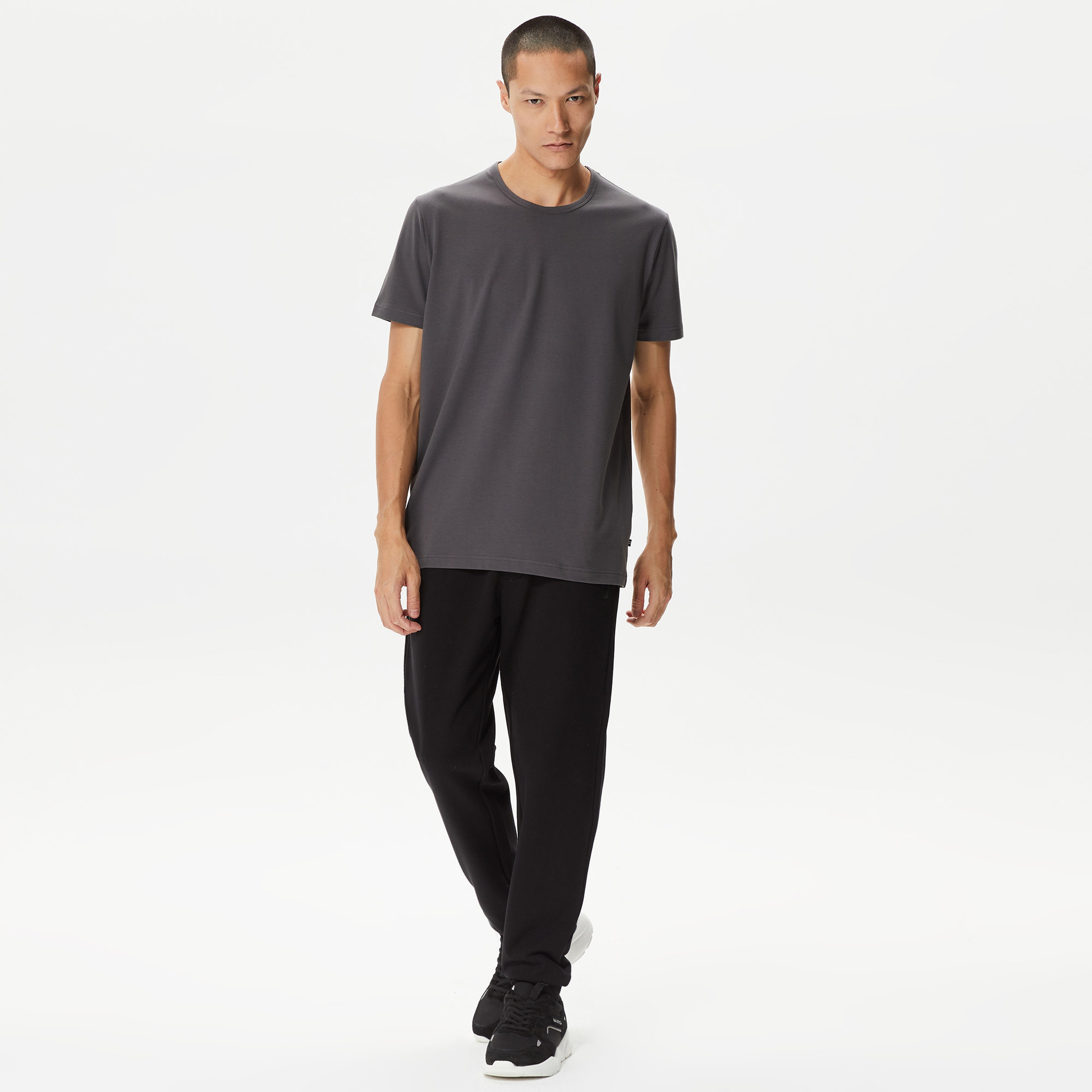 Nautica Erkek Gri Standart Fit T-Shirt
