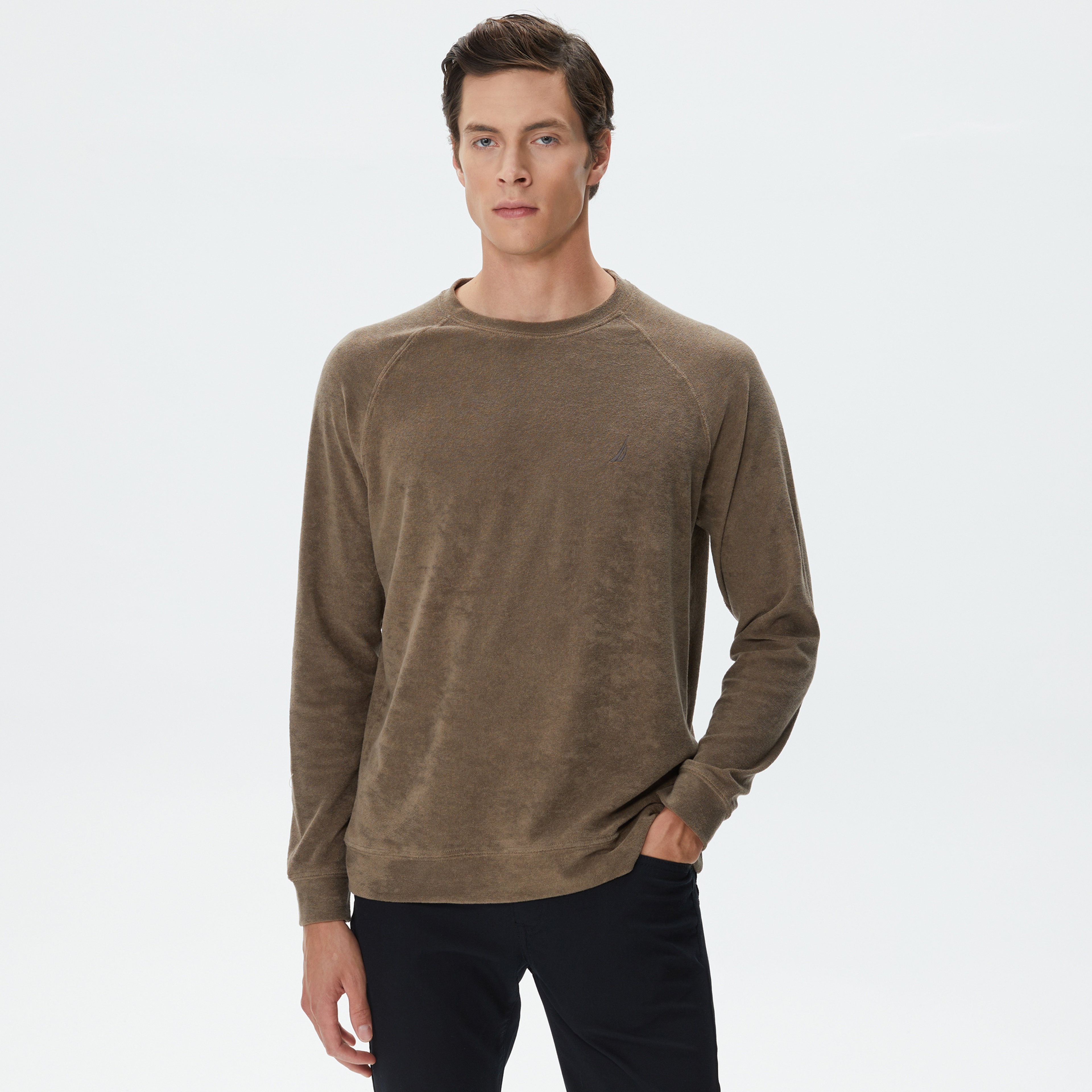 Nautica Erkek Yeşil Standart Fit Sweatshirt