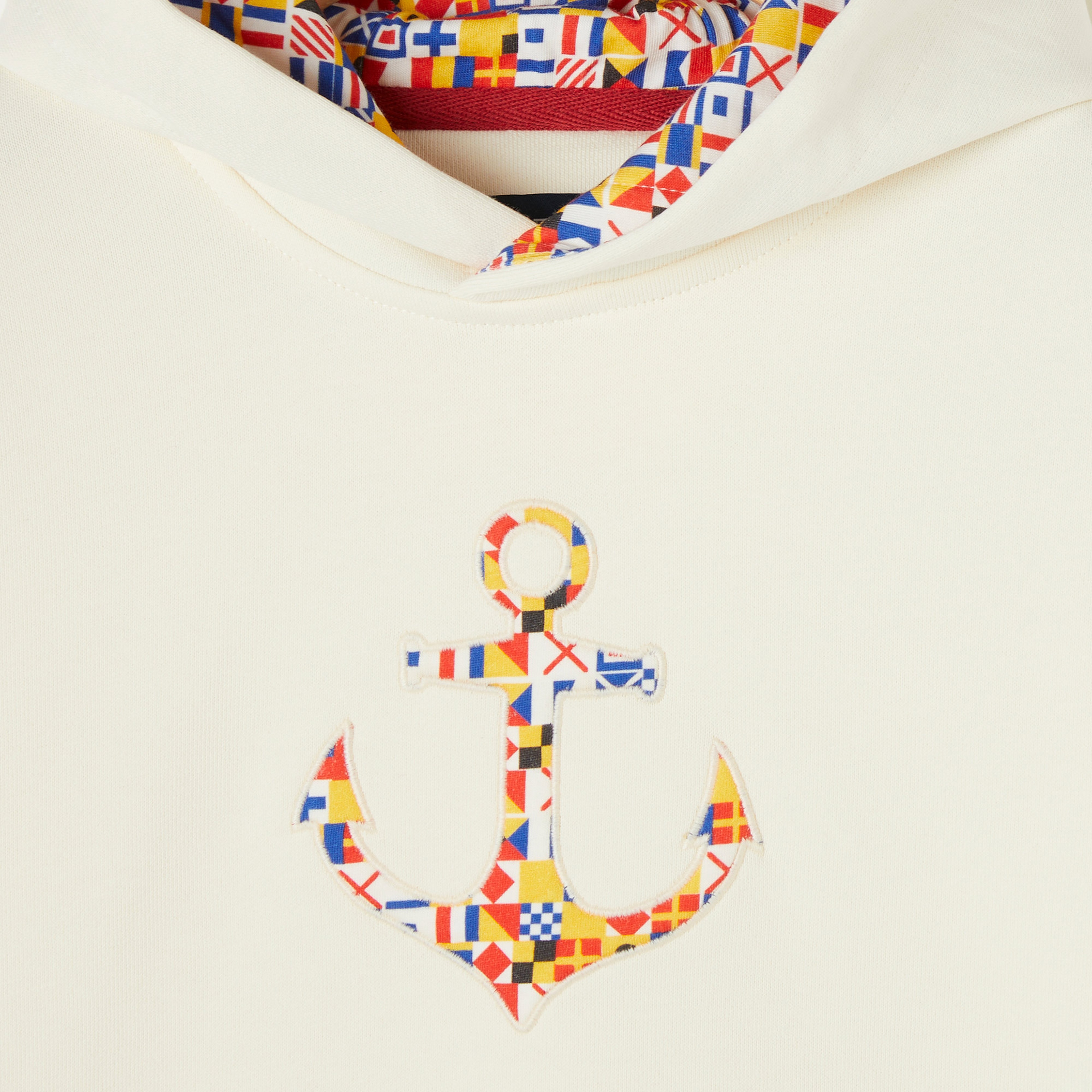 Nautica Erkek Çocuk Beyaz Kapüşonlu Sweatshirt