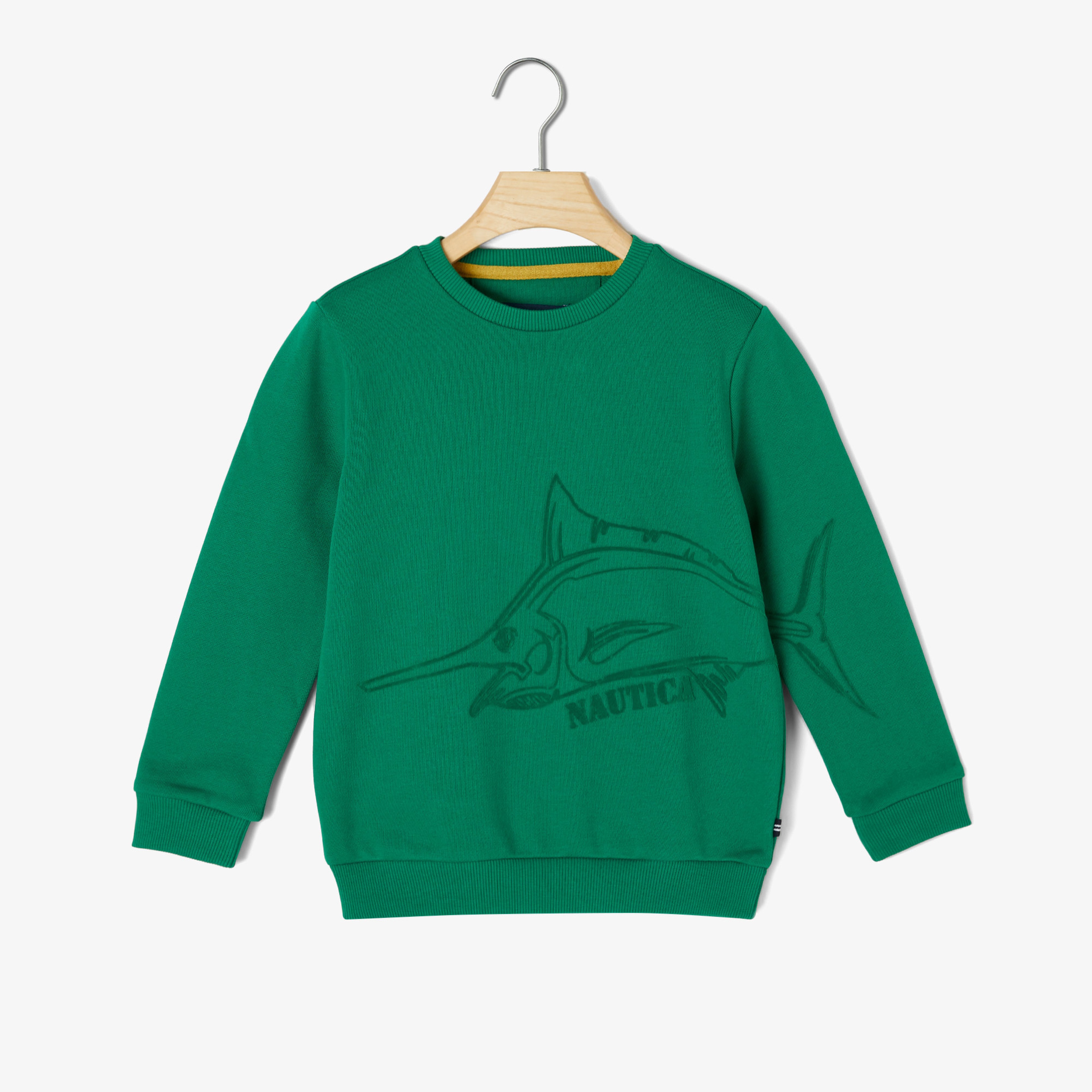 Nautica Erkek Çocuk Yeşil Standart Fit Sweatshirt