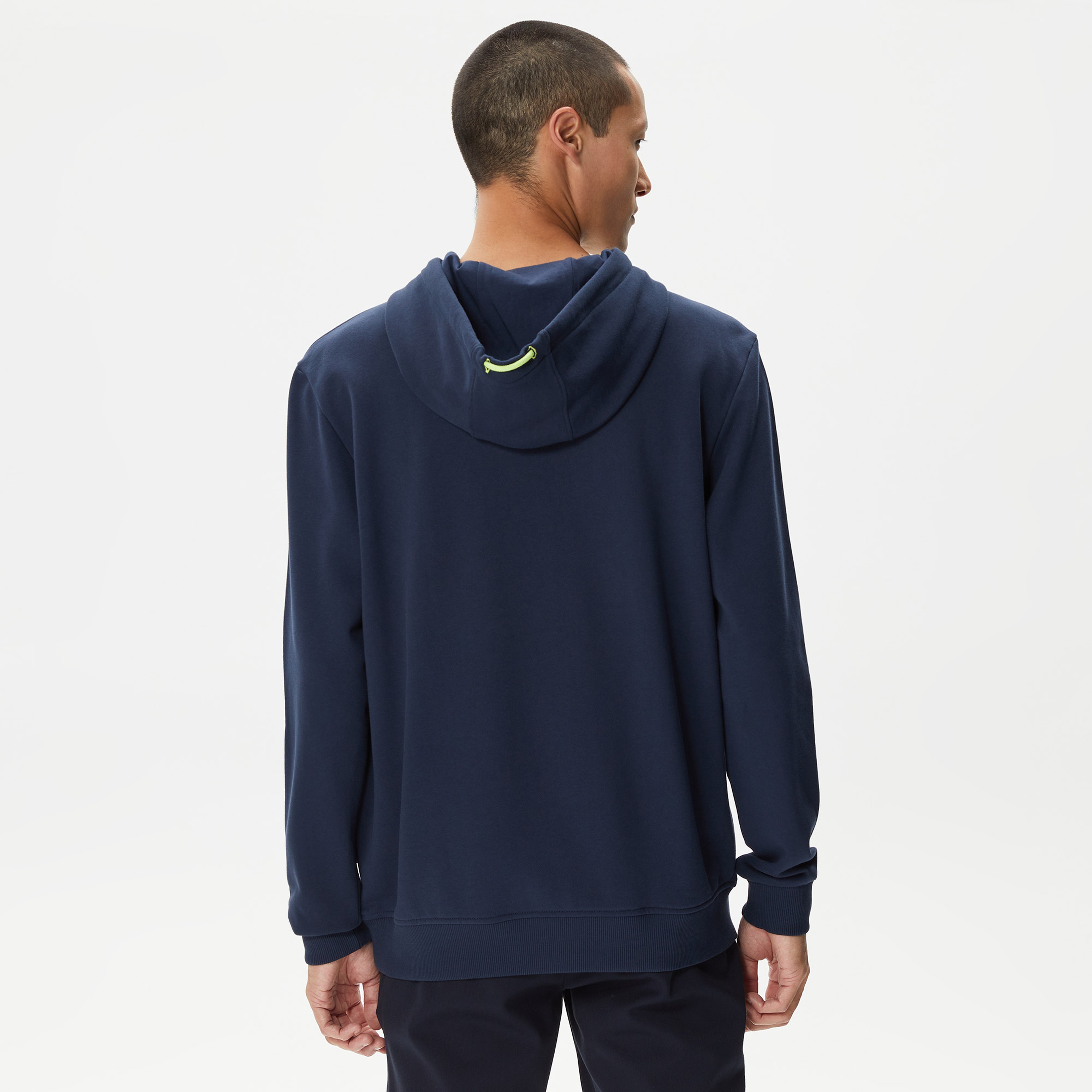 Nautica Erkek Lacivert Standart Fit Kapüşonlu Sweatshirt