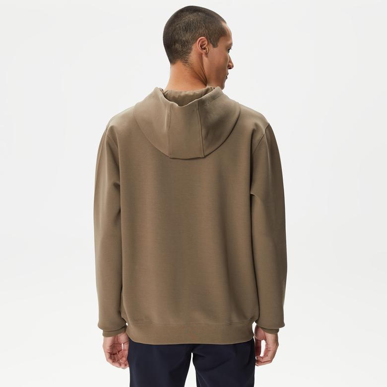 Nautica Erkek Kahverengi Standart Fit Kapüşonlu Sweatshirt