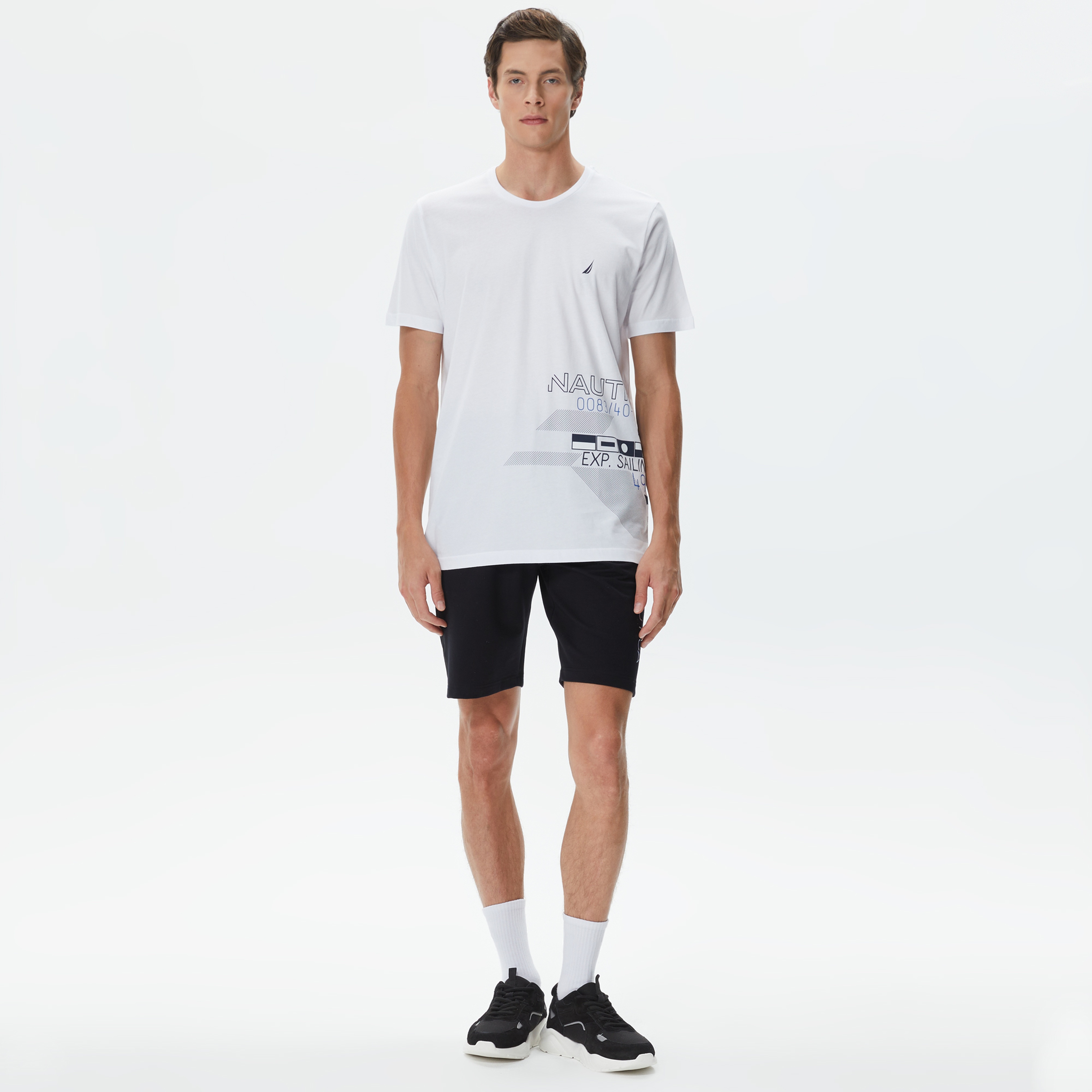 Nautica Erkek Siyah Standart Fit Şort