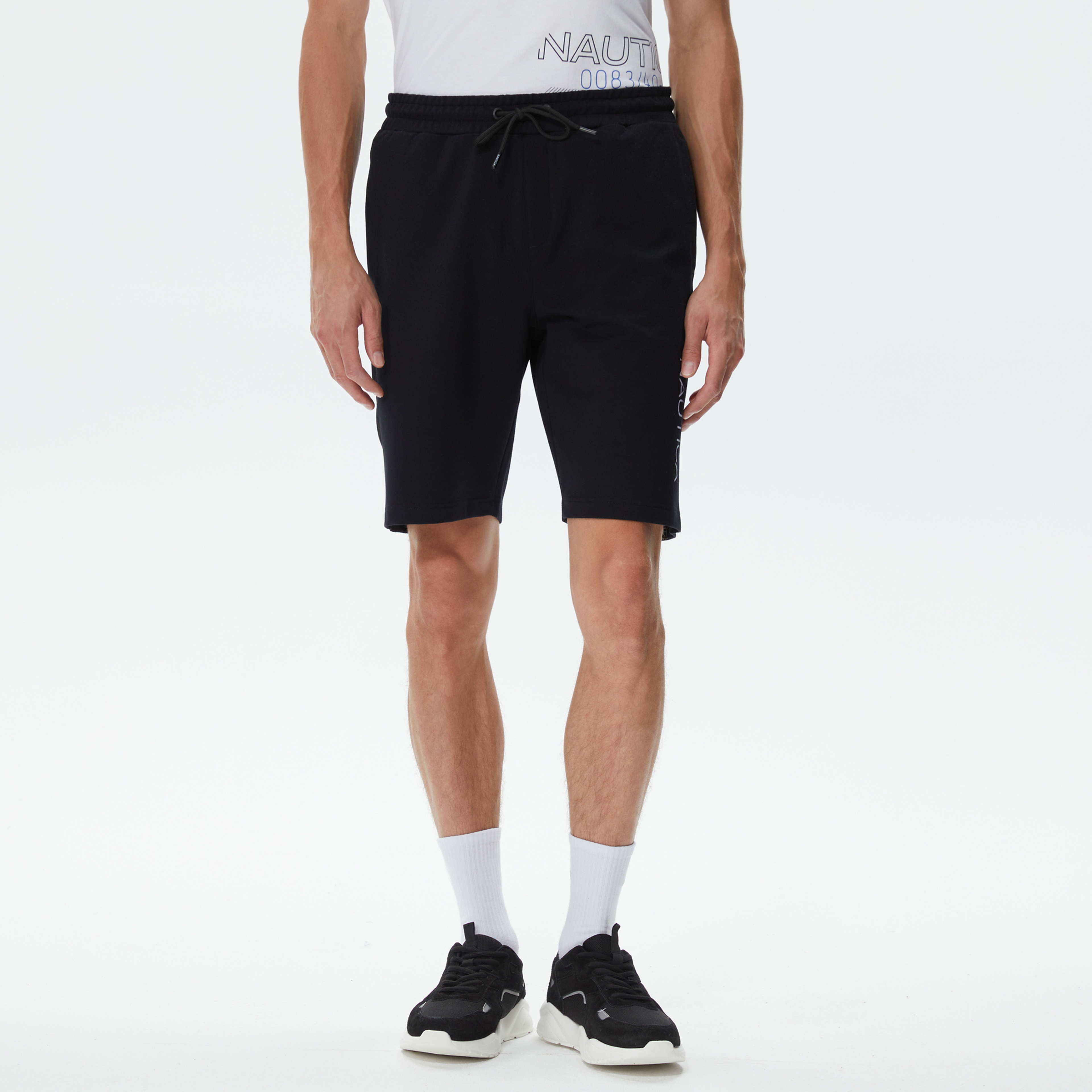 Nautica Erkek Siyah Standart Fit Şort
