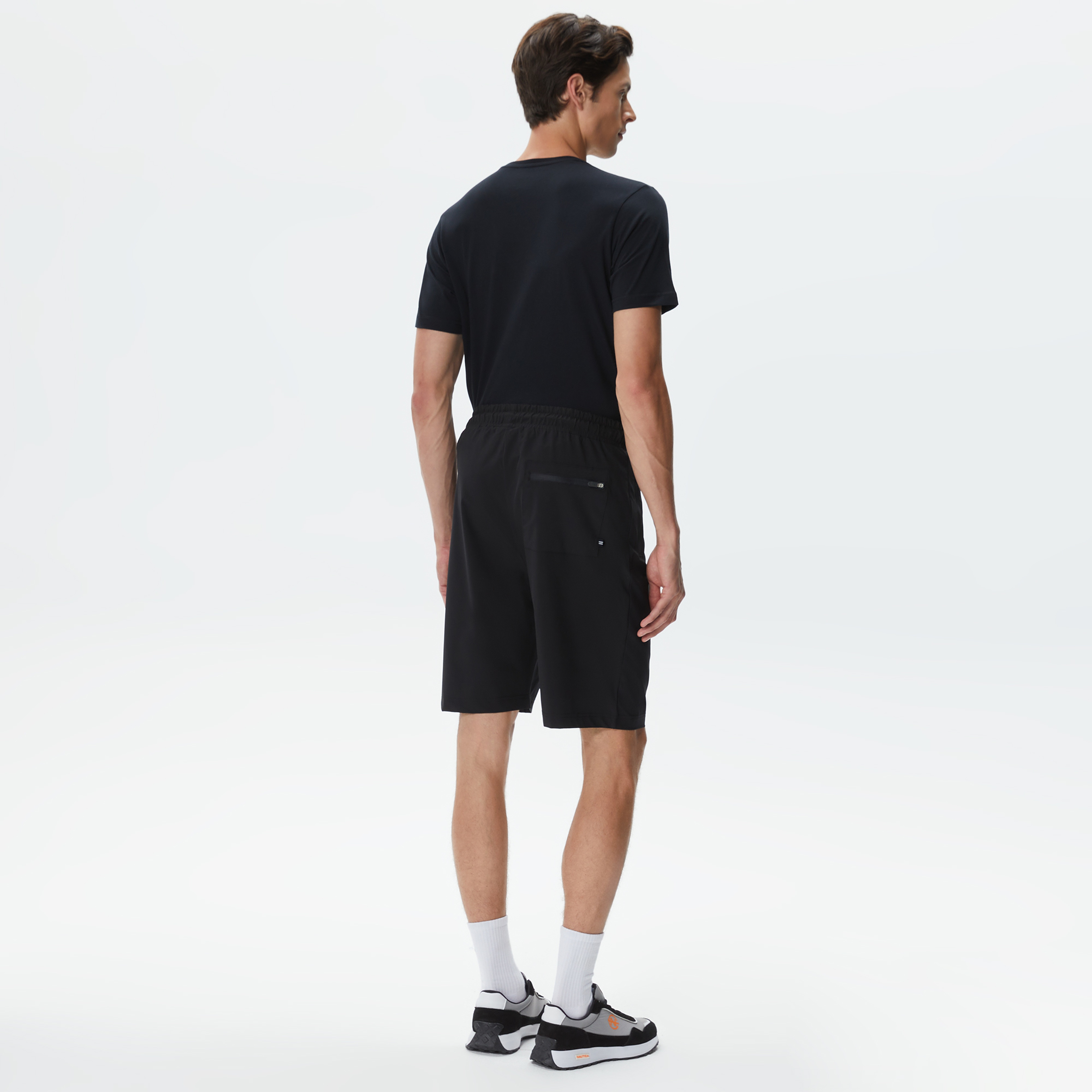 Nautica Erkek Siyah Standart Fit Şort