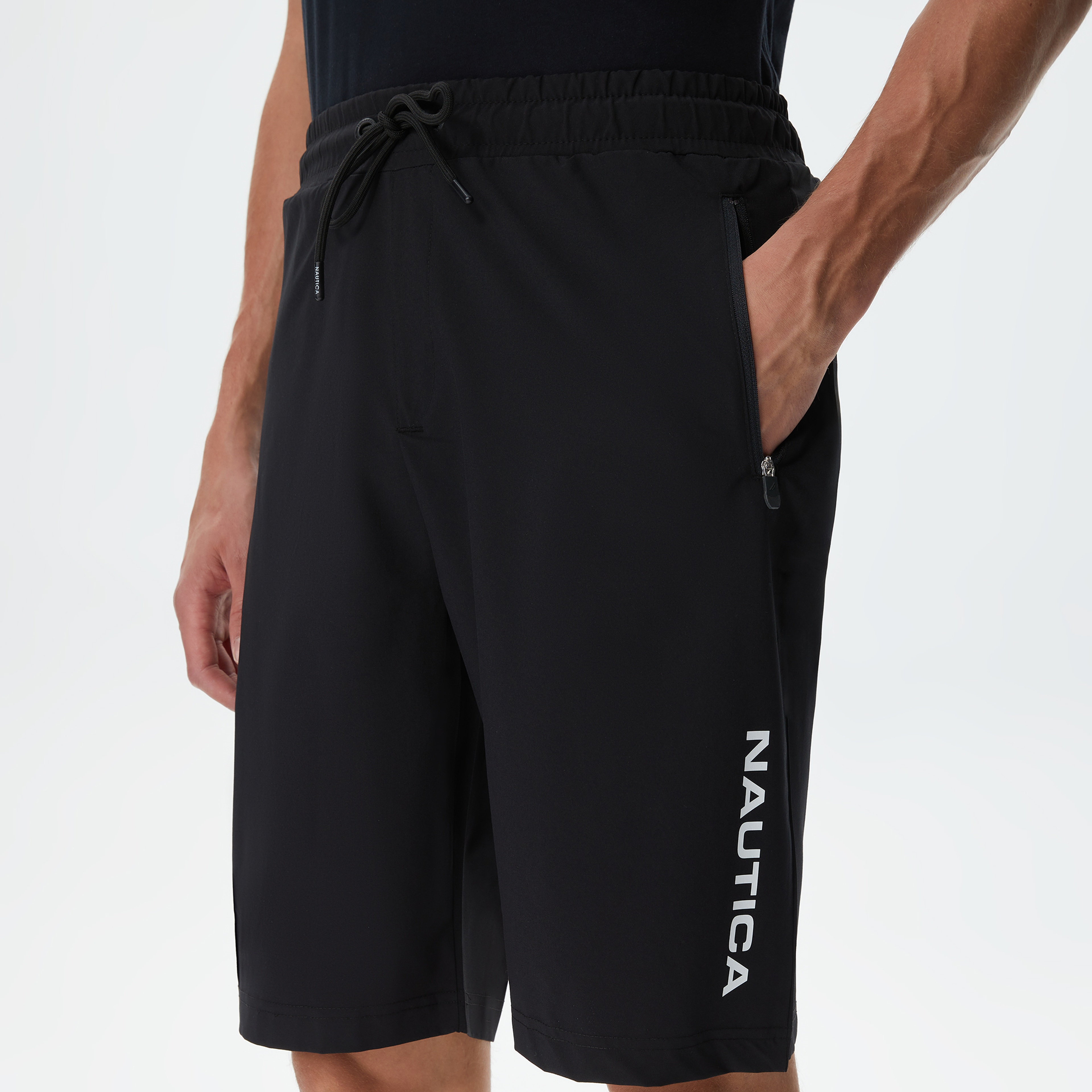 Nautica Erkek Siyah Standart Fit Şort