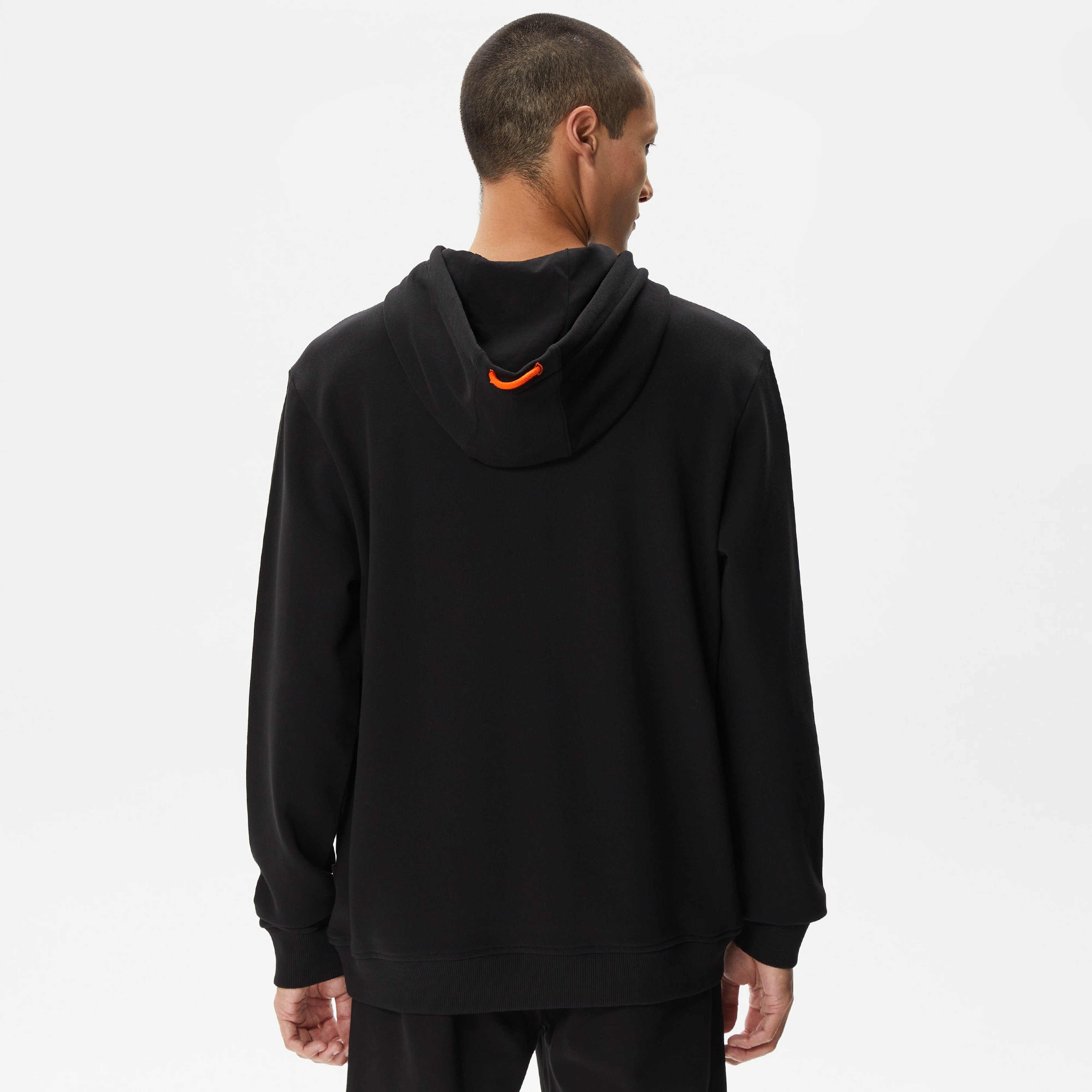 Nautica Erkek Siyah Standart Fit Kapüşonlu Sweatshirt