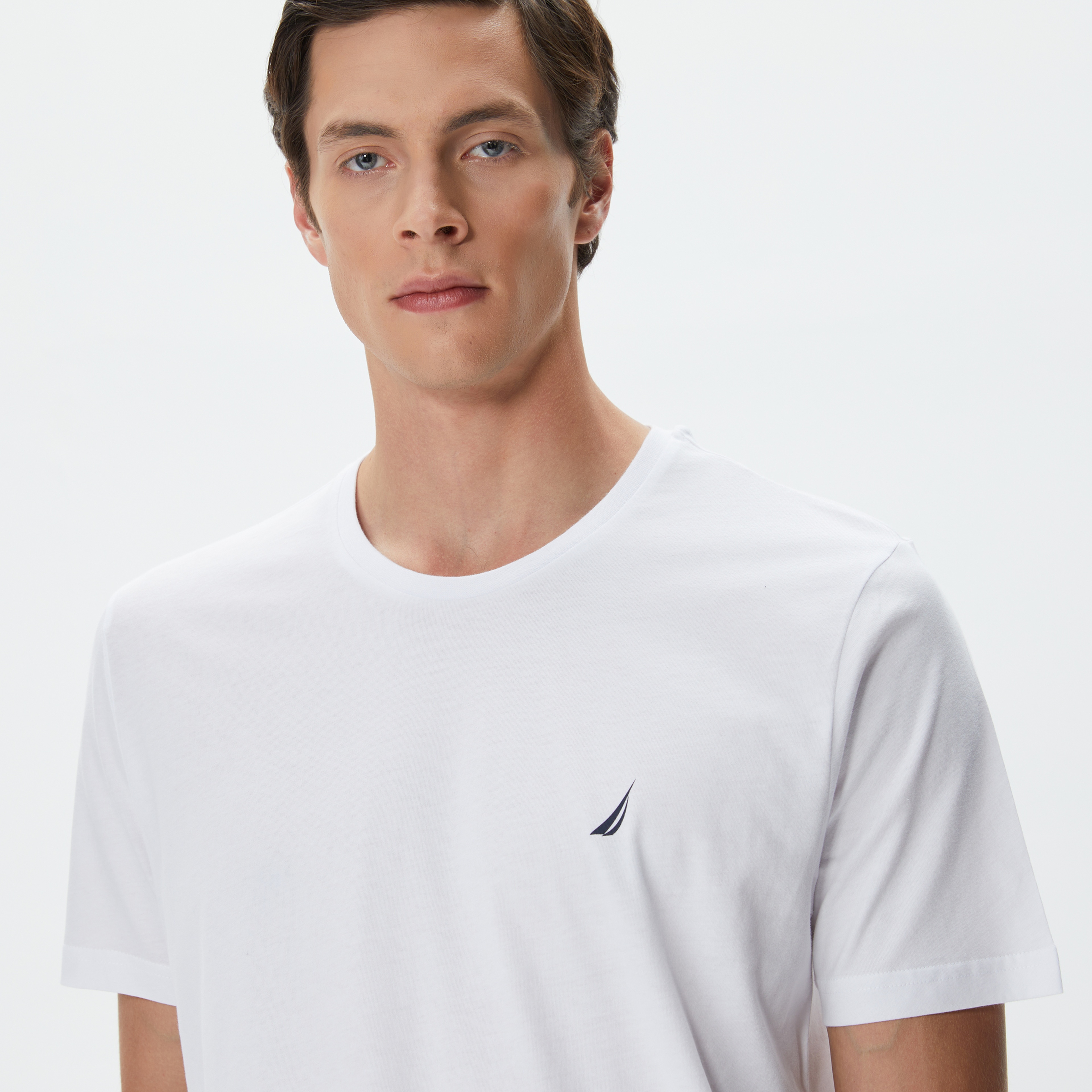 Nautica Erkek Beyaz Standart Fit T-Shirt