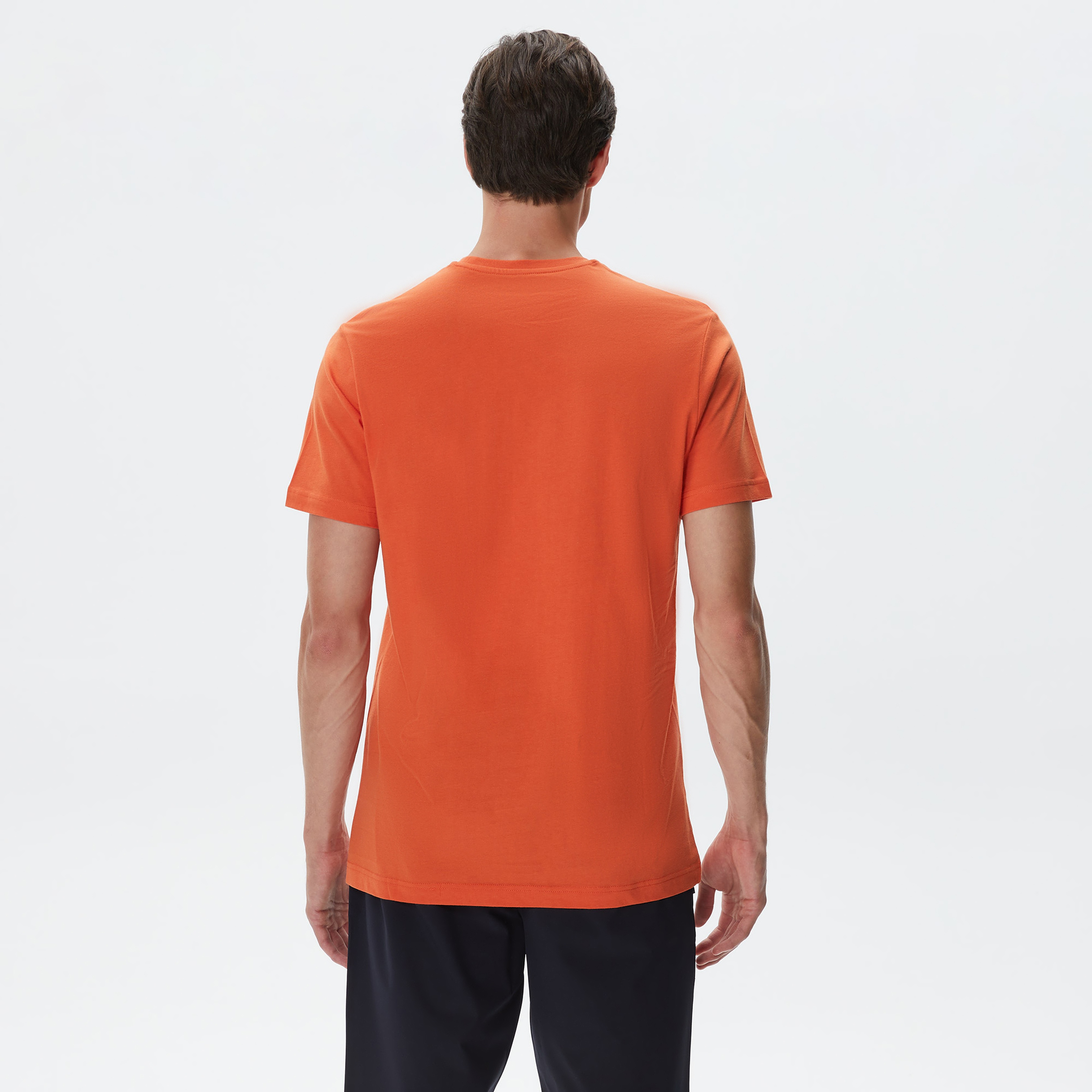 Nautica Erkek Turuncu Standart Fit T-Shirt