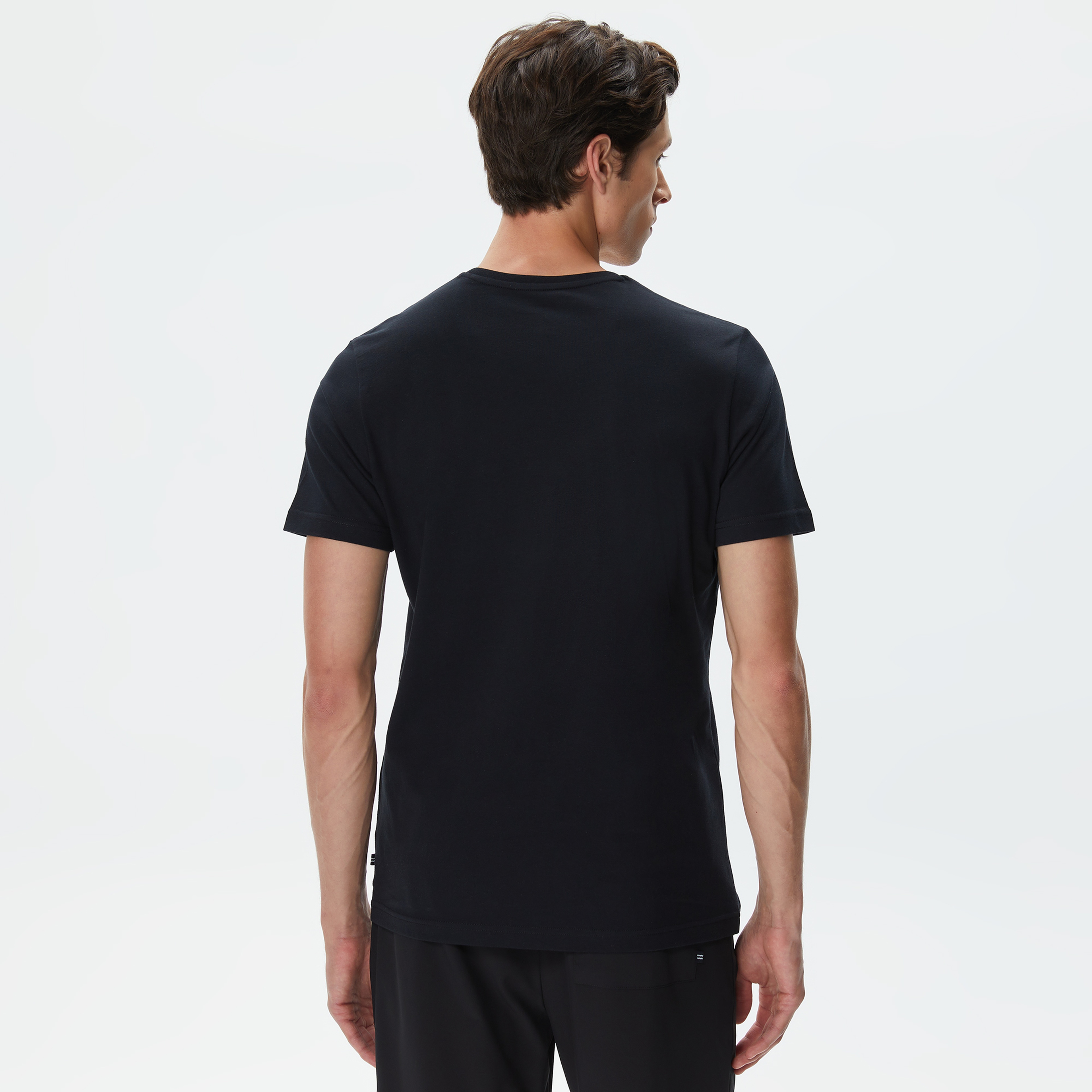Nautica Erkek Siyah Standart Fit T-Shirt